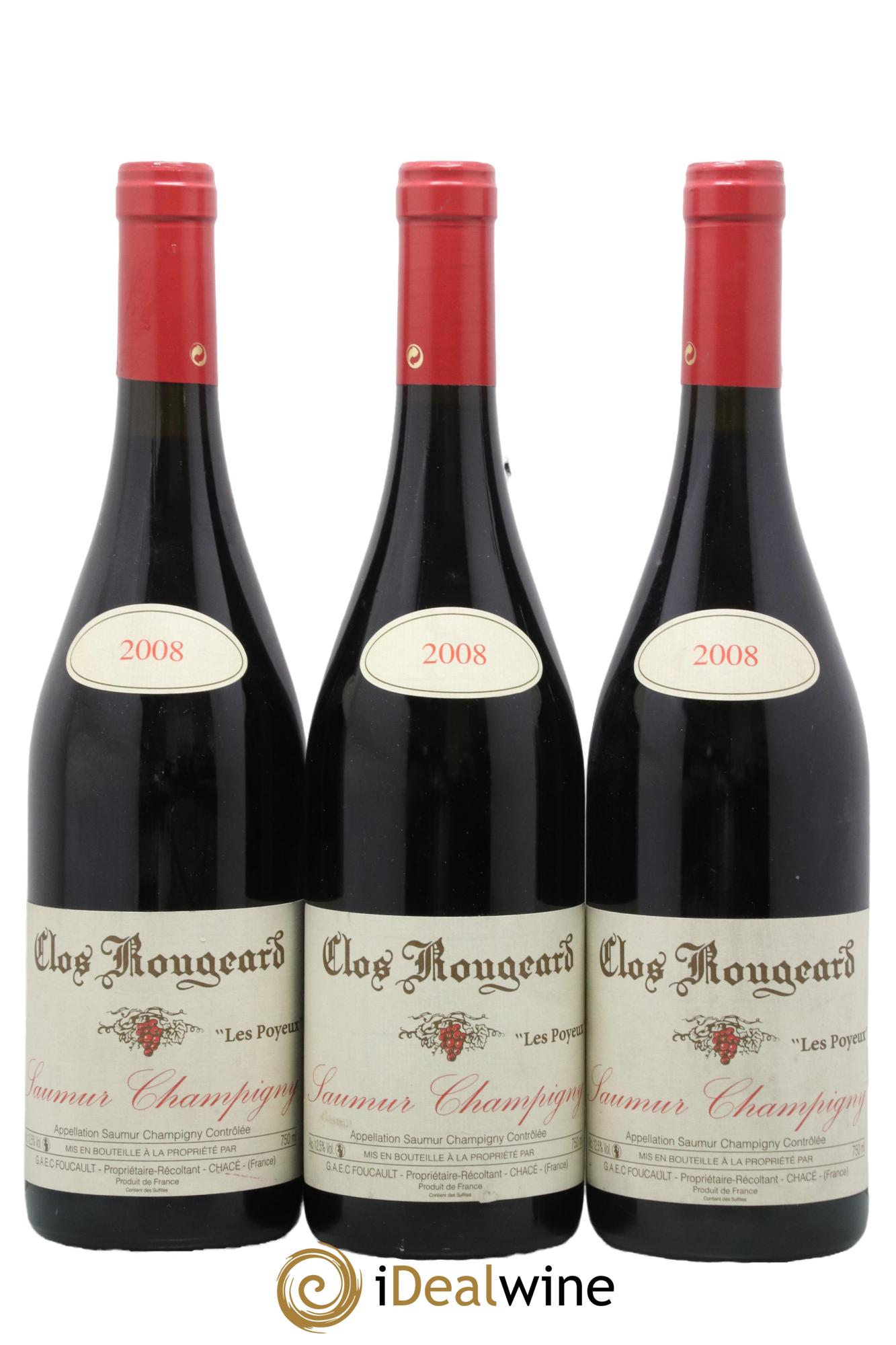 Saumur-Champigny Les Poyeux Clos Rougeard 2008 - Lot de 3 bouteilles - 0