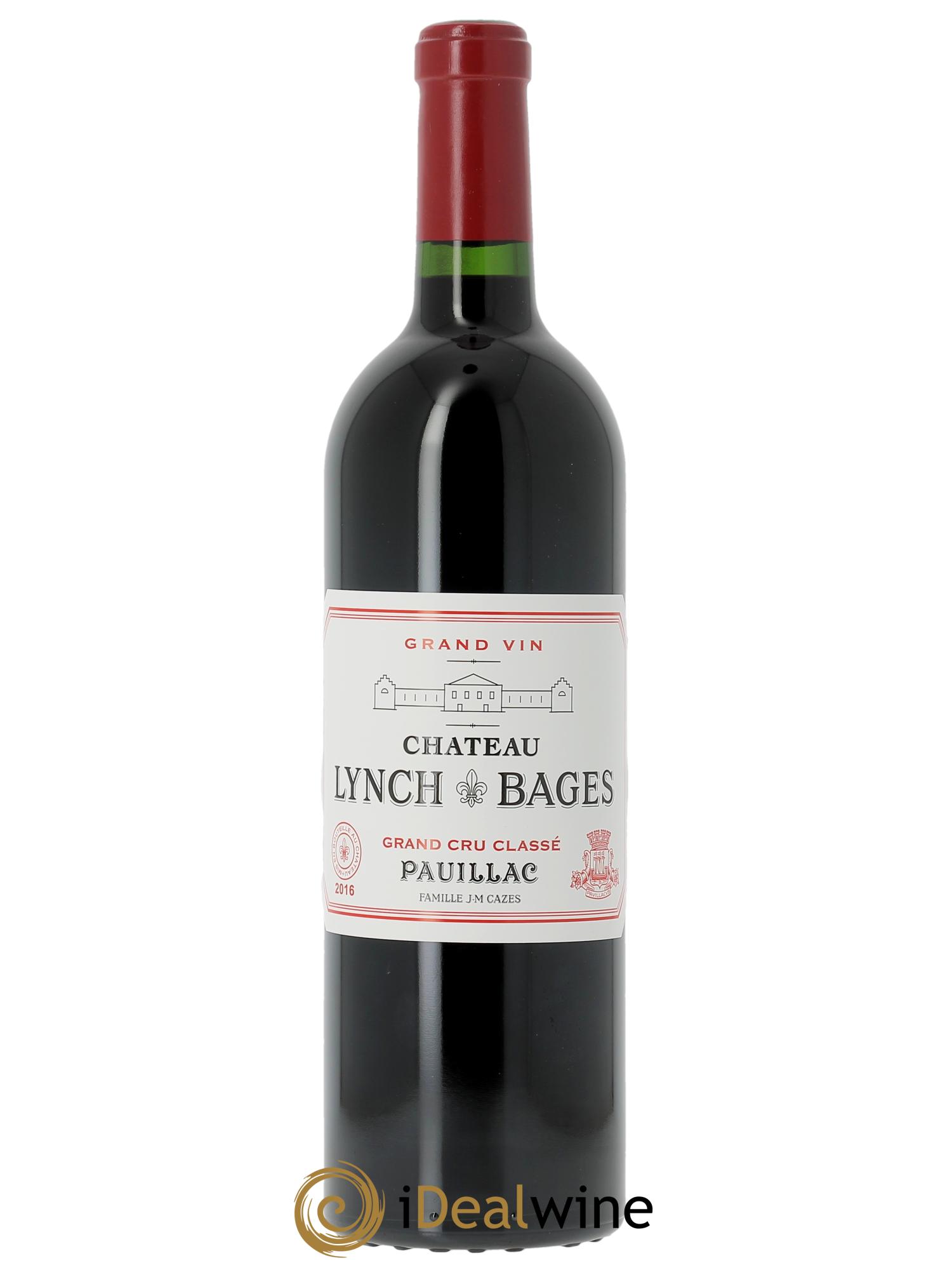 Château Lynch Bages 5ème Grand Cru Classé  2016 - Lot de 1 bouteille - 0