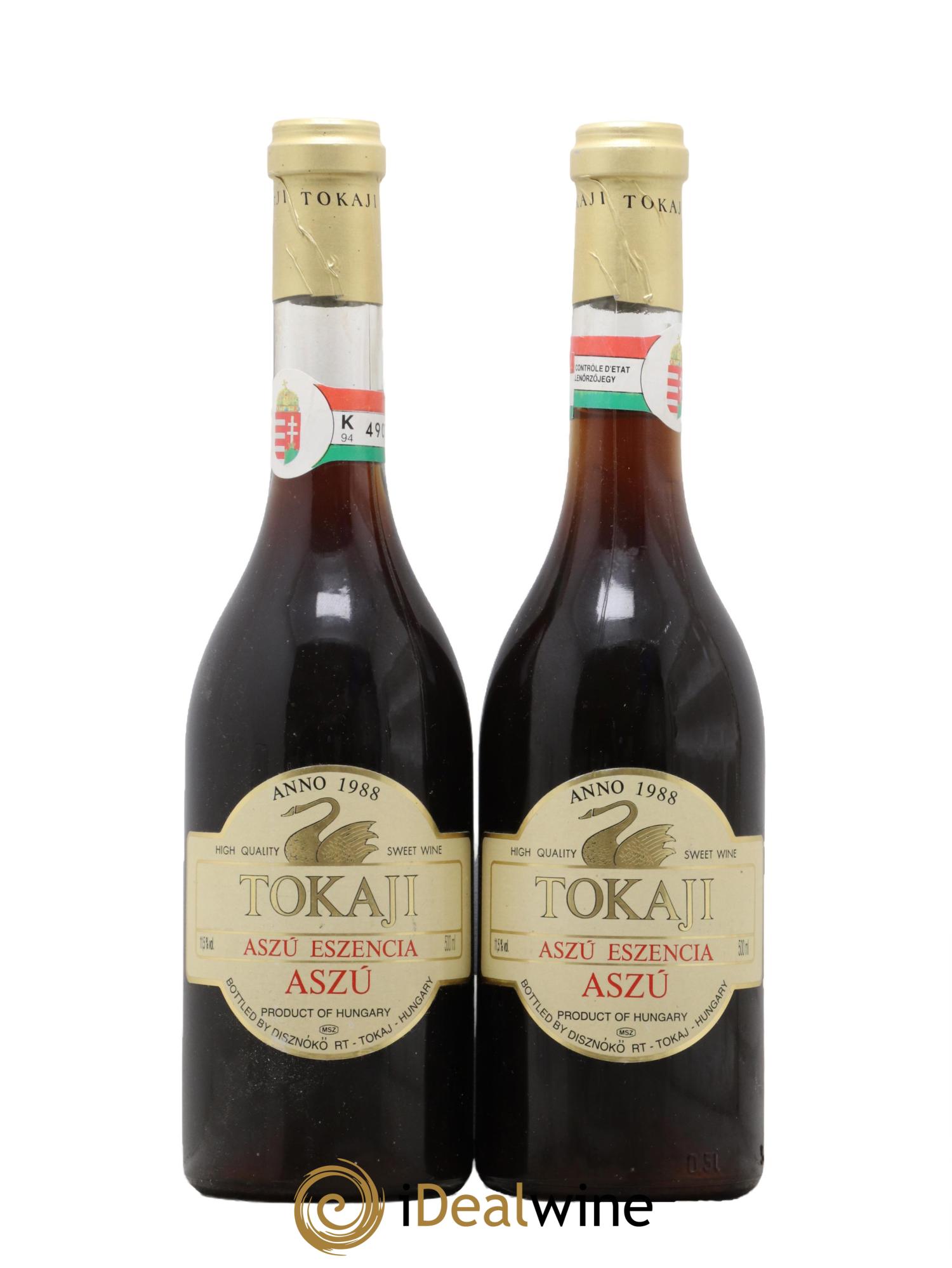 Tokaji Aszu Eszencia Disznoko 1988 - Lotto di 2 formati 50cl - 0