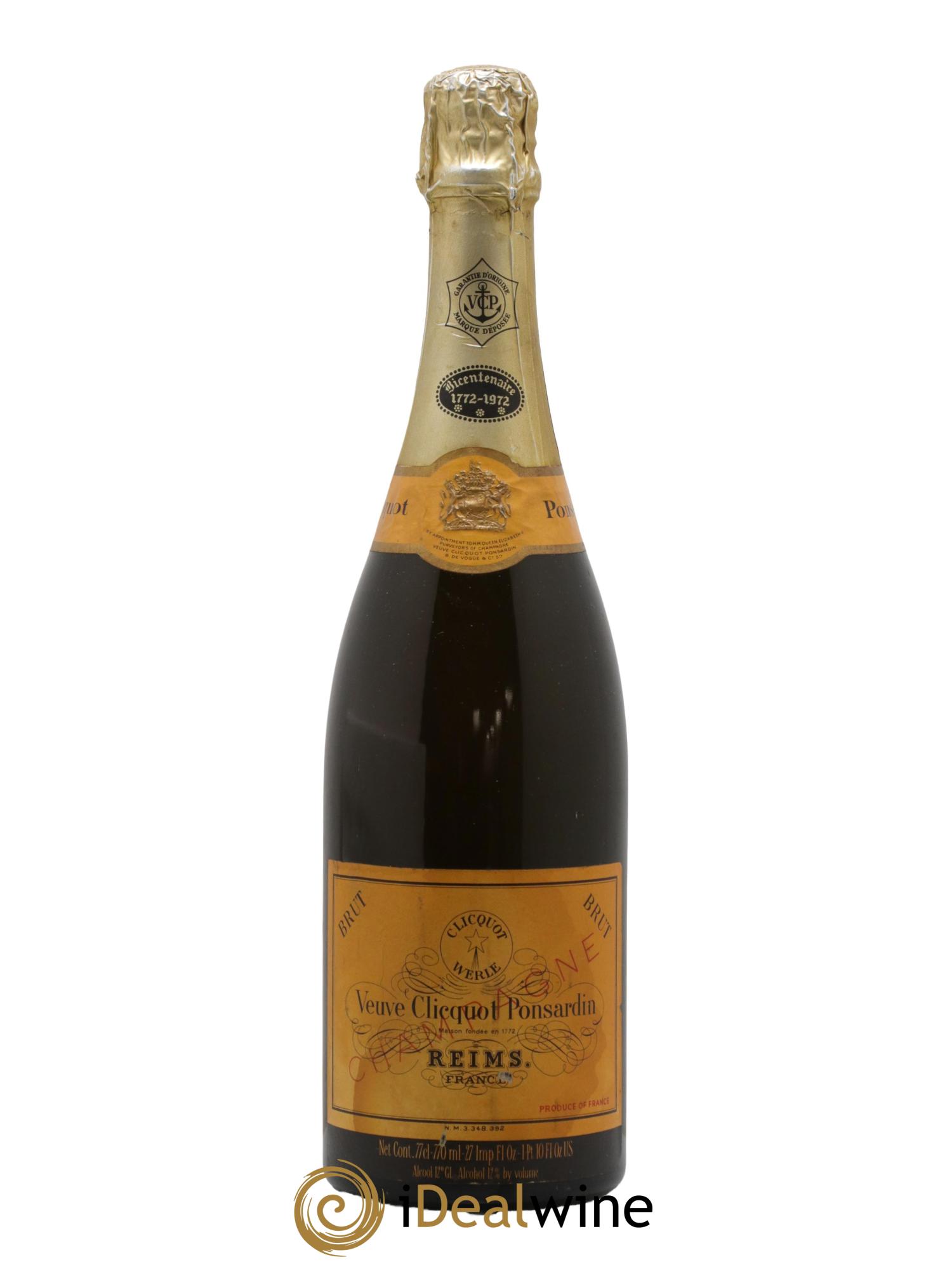 Brut Carte Jaune Veuve Clicquot Ponsardin  - Lotto di 1 bottiglia - 0