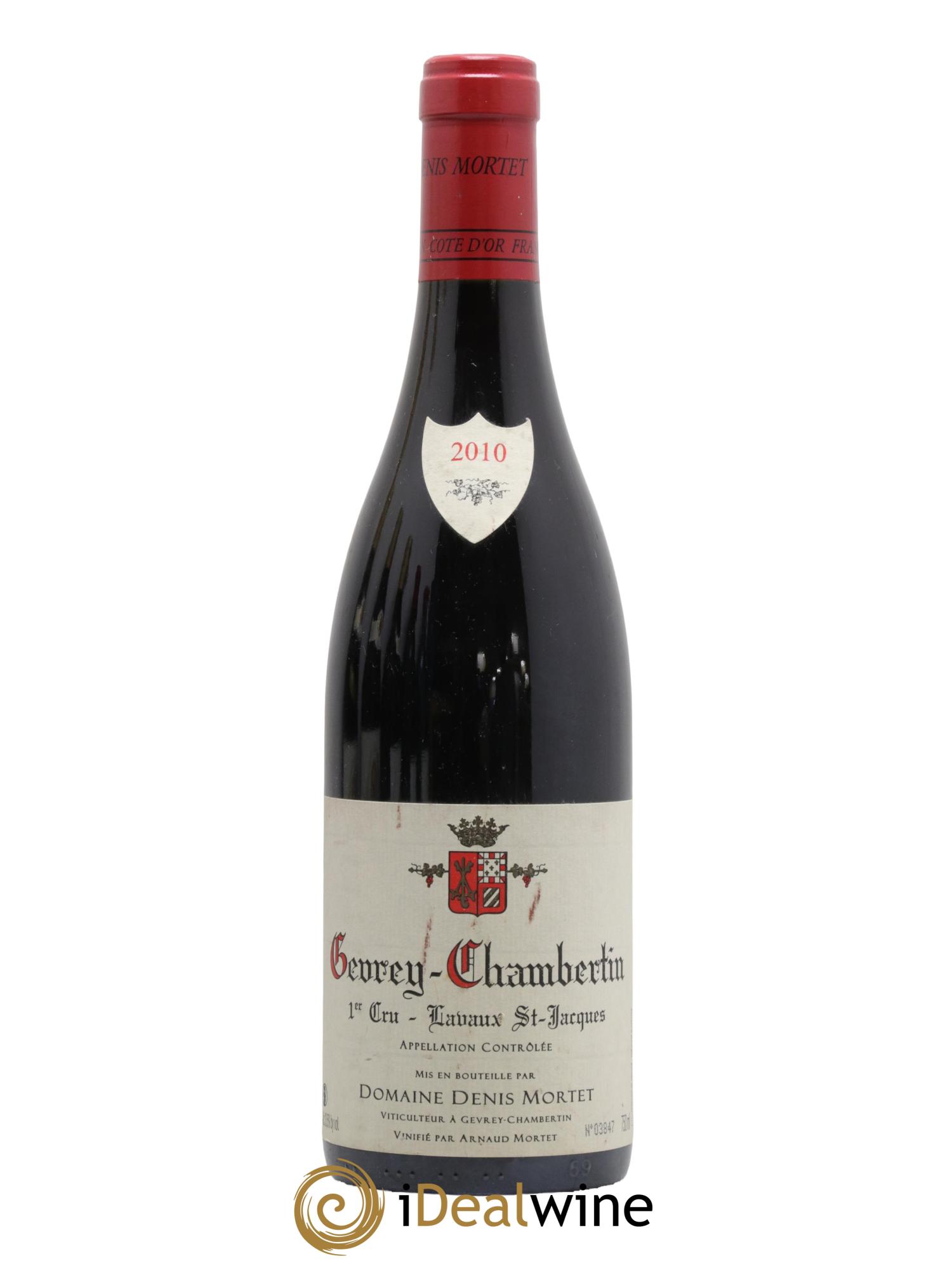 Gevrey-Chambertin 1er Cru Lavaux Saint Jacques Denis Mortet (Domaine)  2010 - Lotto di 1 bottiglia - 0