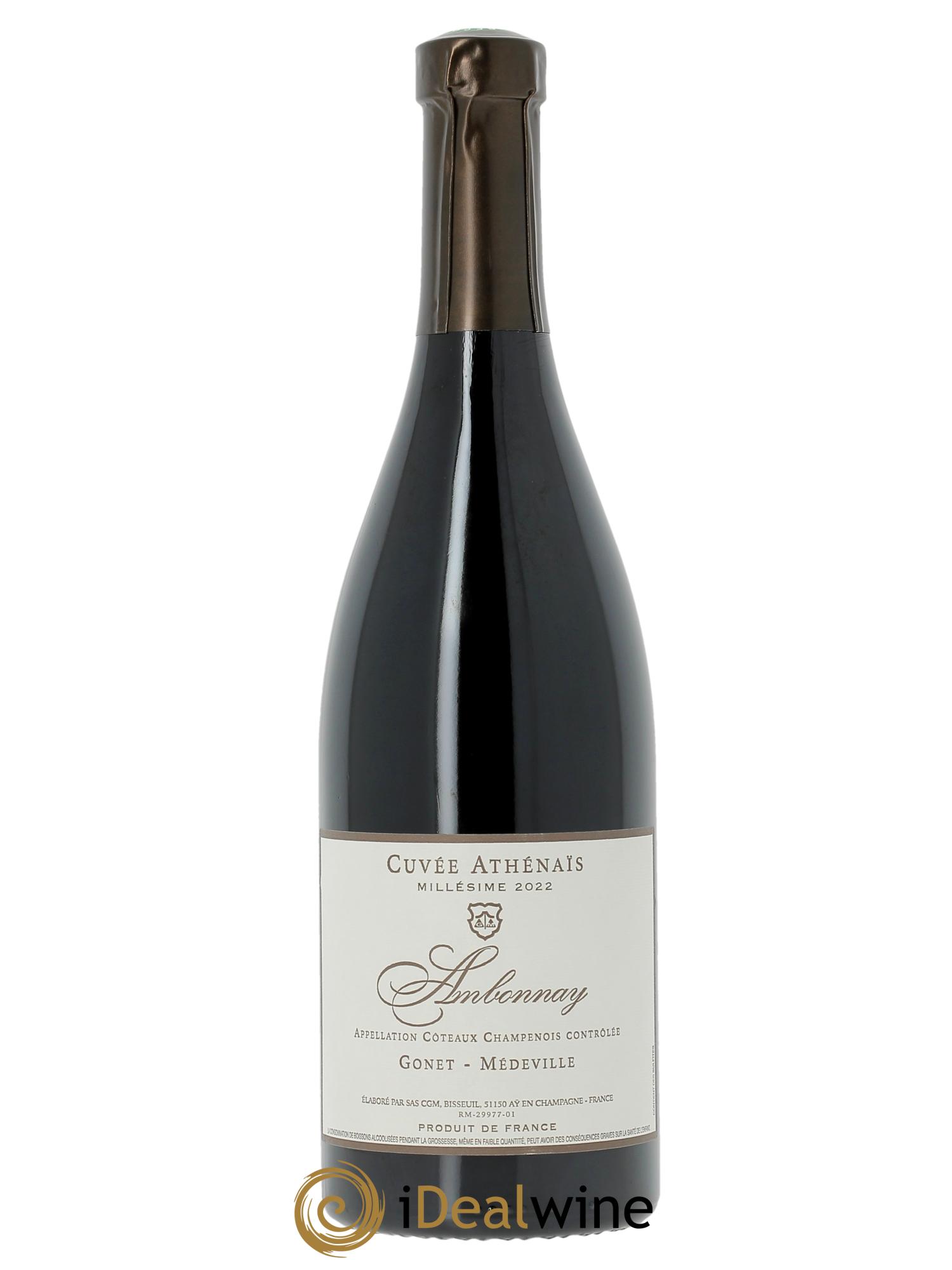 Ambonnay Athénaïs Vignobles Gonet-Medeville  2022 - Lot de 1 bouteille - 0