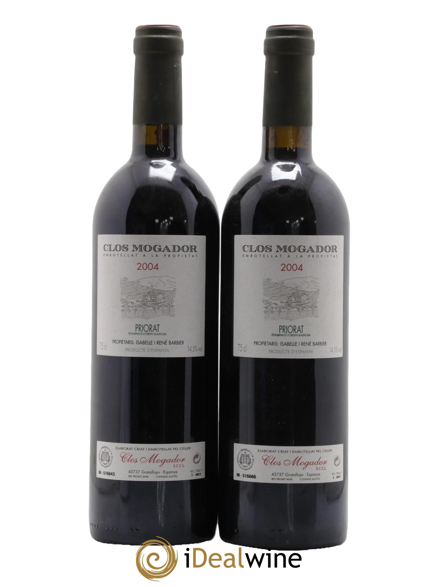 Priorat Clos Mogador DOCA René Barbier 2004 - Posten von 2 Flaschen - 0