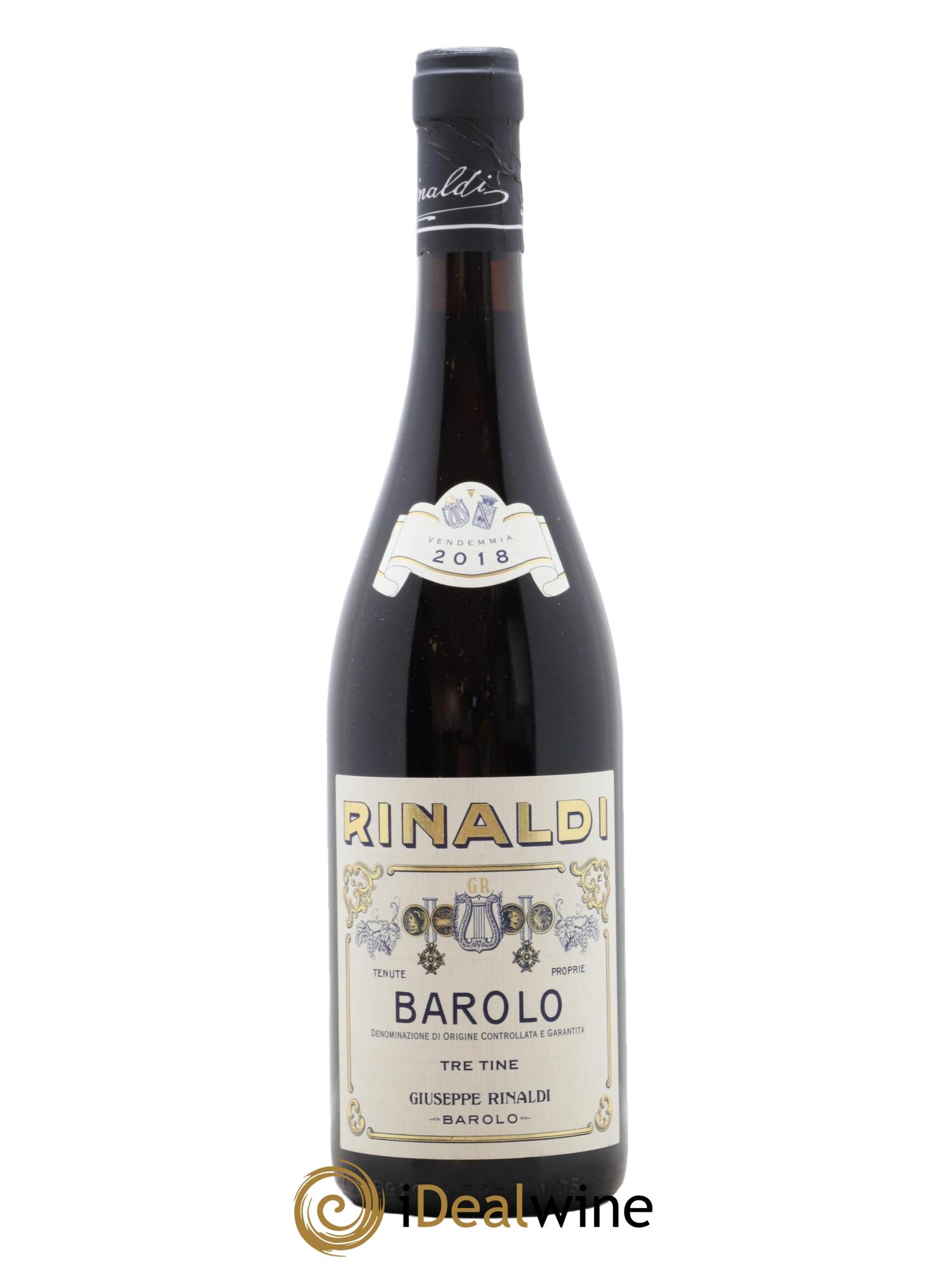 Barolo DOCG Tre Tine Giuseppe Rinaldi 2018 - Lotto di 1 bottiglia - 0