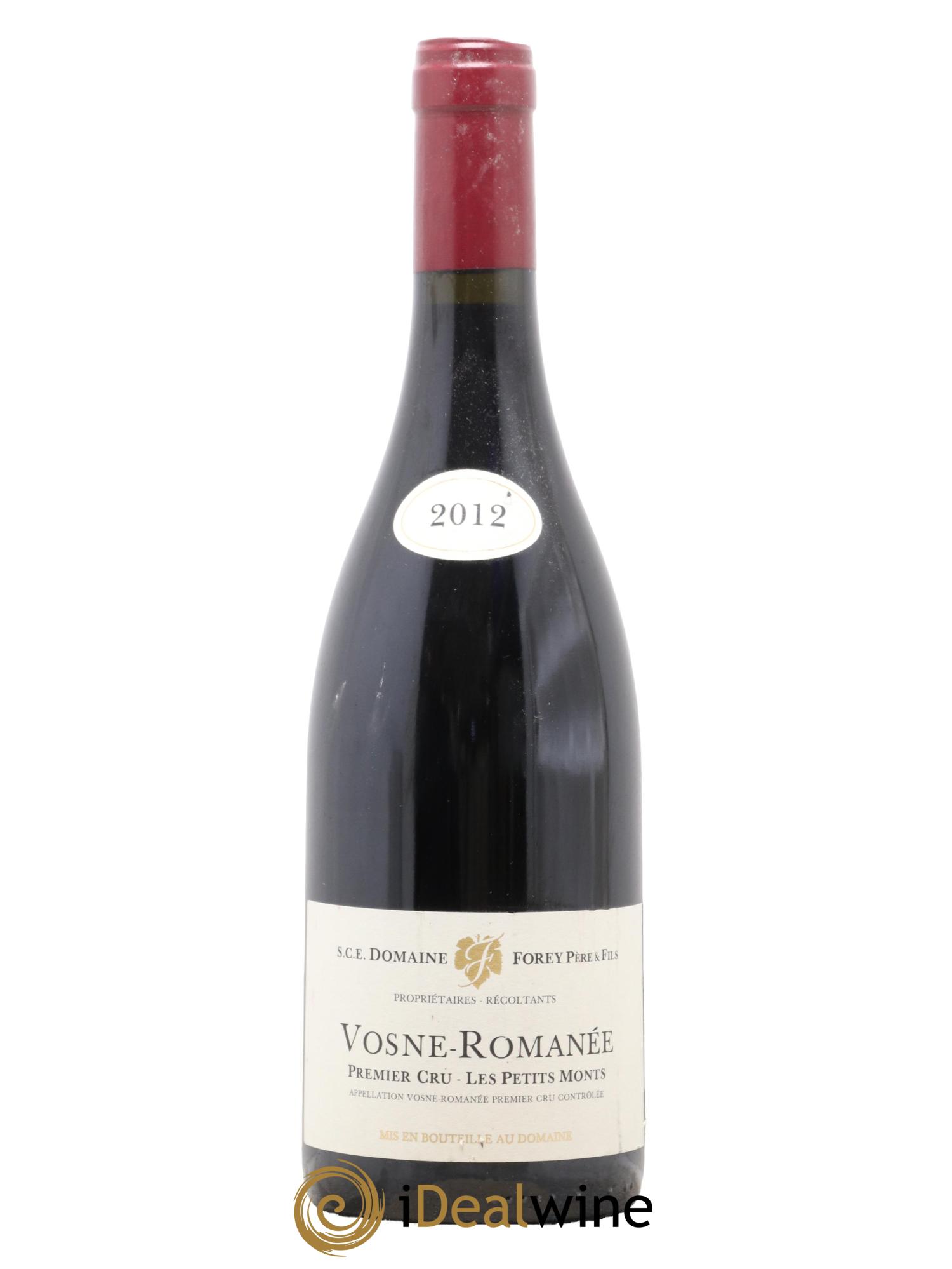 Vosne-Romanée 1er Cru Les Petits Monts Forey Père et Fils (Domaine) 2012 - Posten von 1 Flasche - 0