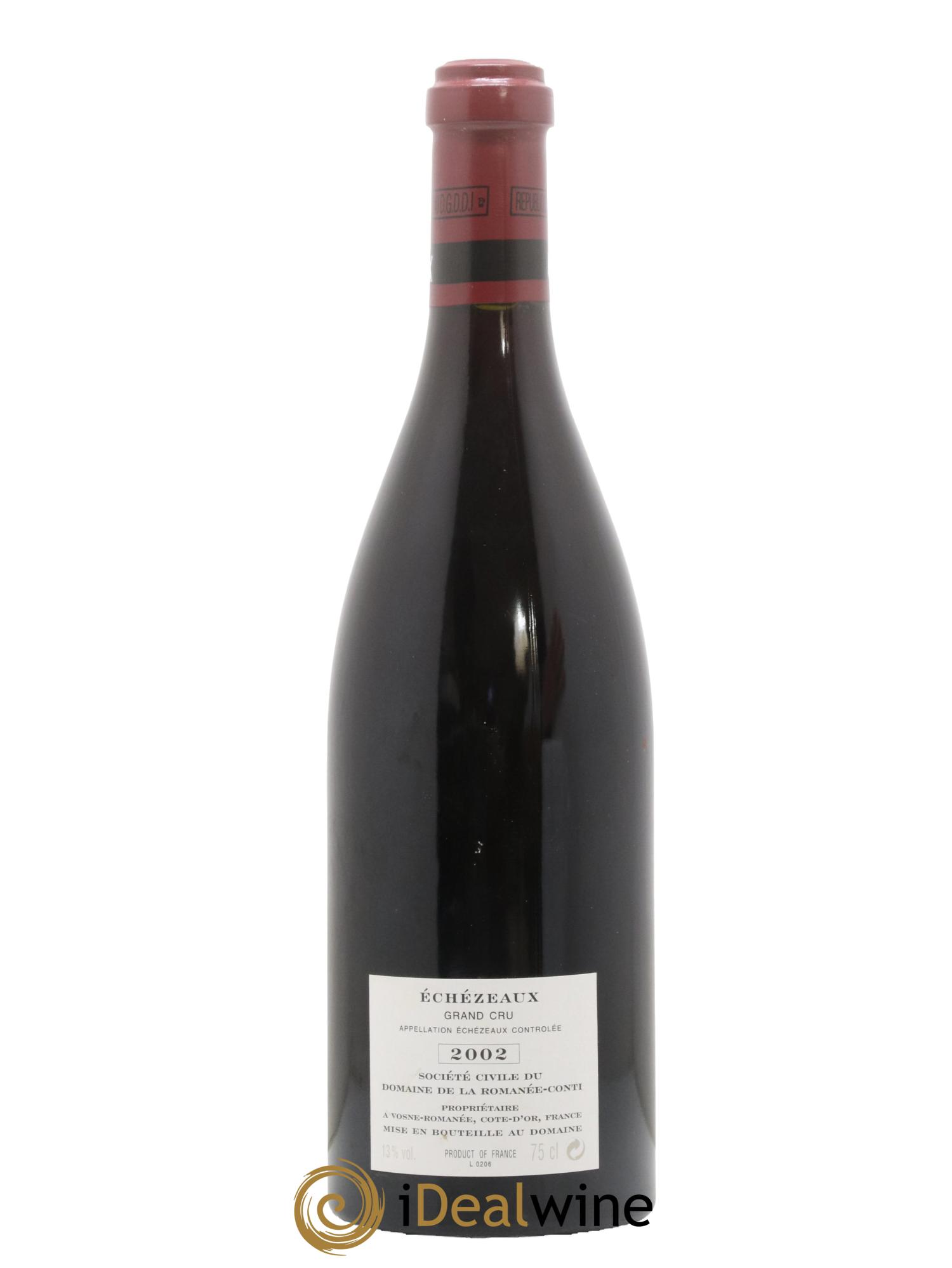 Echezeaux Grand Cru Domaine de la Romanée-Conti 2002 - Lot de 1 bouteille - 1