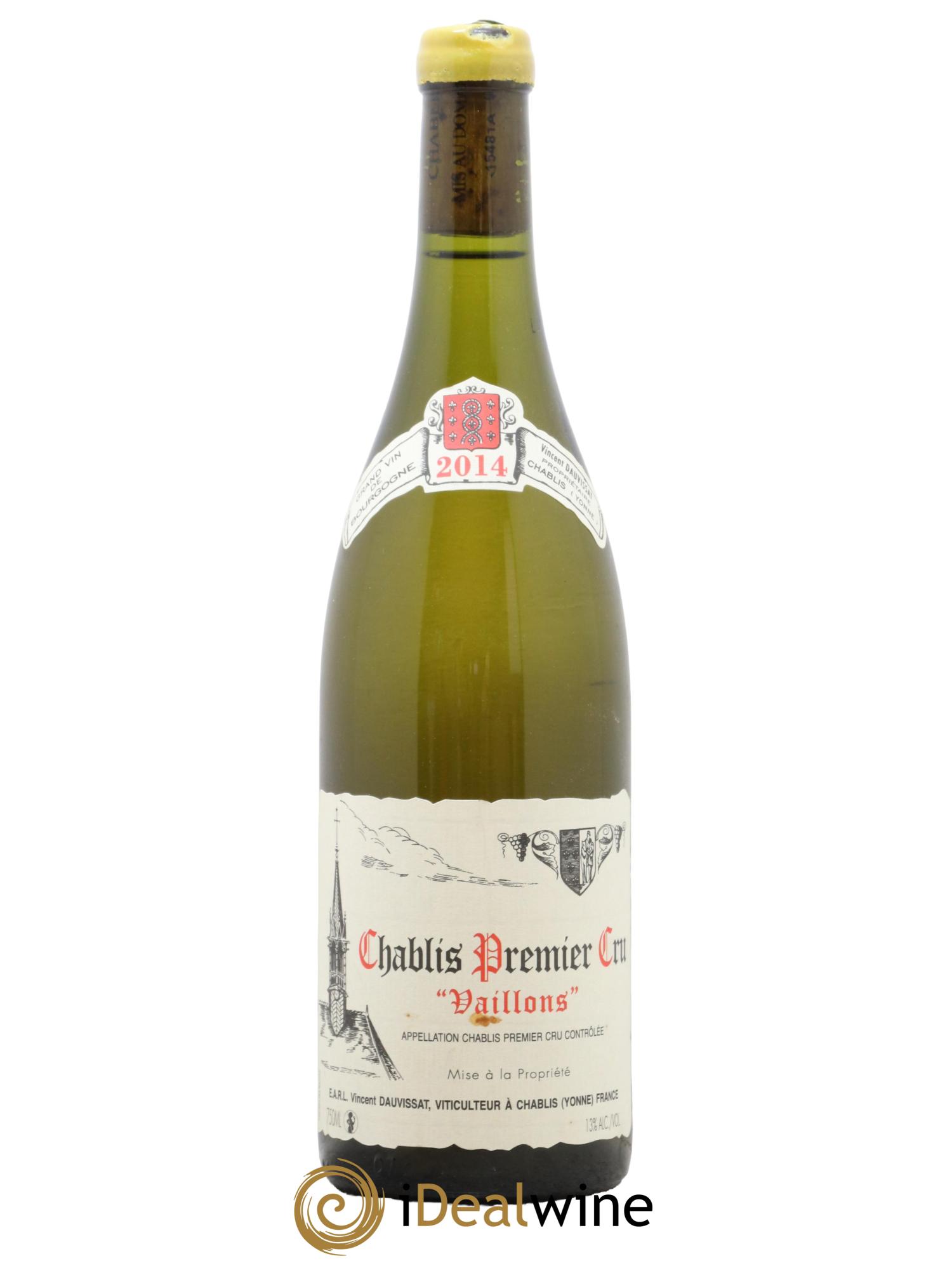 Chablis 1er Cru Vaillons Vincent Dauvissat (Domaine) 2014 - Posten von 1 Flasche - 0