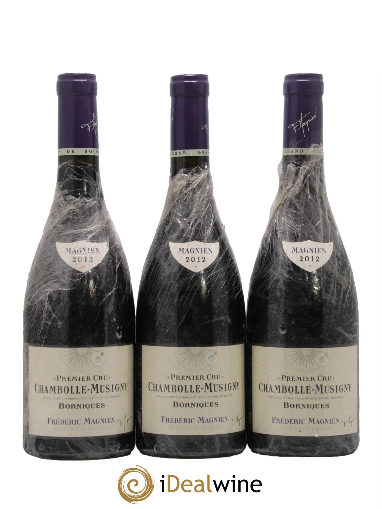 Chambolle-Musigny 1er Cru Les Borniques Frédéric Magnien 2012 - Lotto di 3 bottiglie - 0