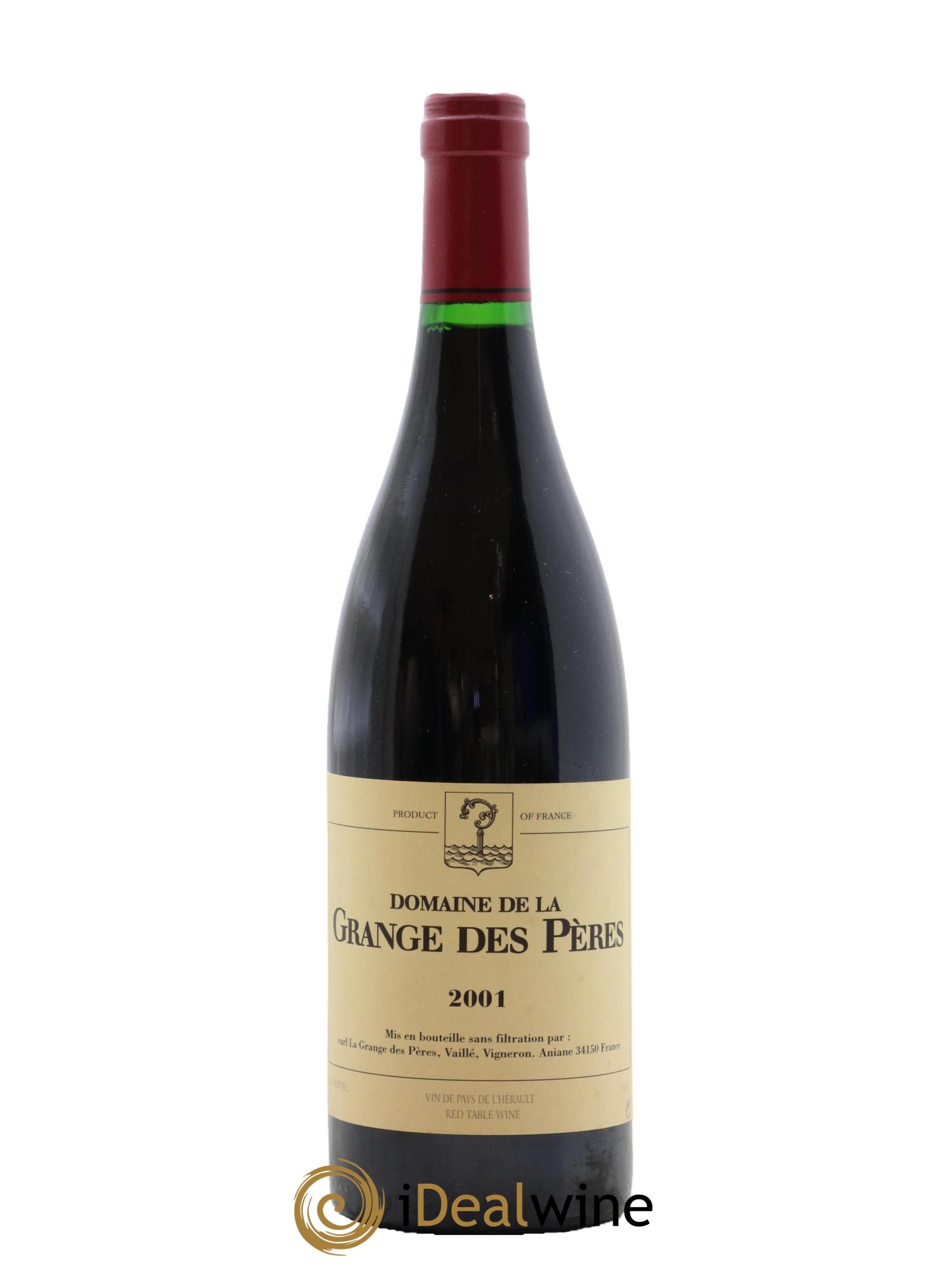 IGP Pays d'Hérault Grange des Pères Laurent Vaillé 2001 - Posten von 1 Flasche - 0