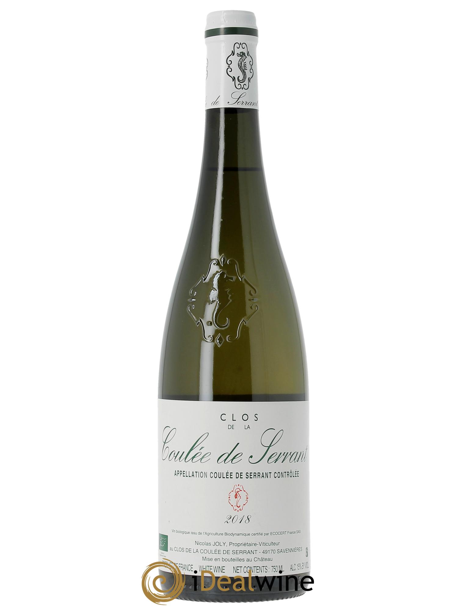 Savennières Clos de la Coulée de Serrant Vignobles de la Coulée de Serrant - Nicolas Joly 2018 - Lot of 1 bottle - 0