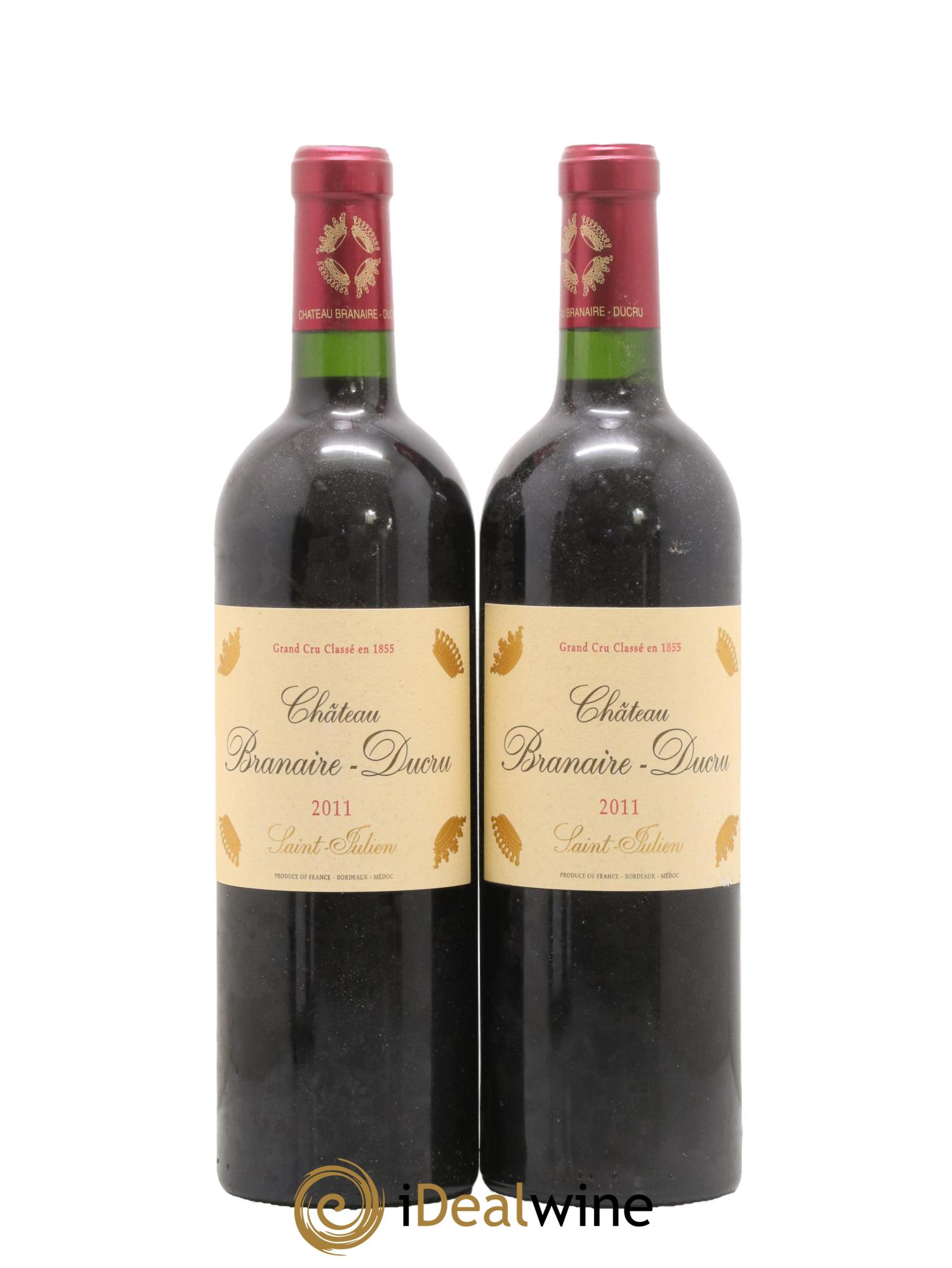 Château Branaire Ducru 4ème Grand Cru Classé 2011 - Posten von 2 Flaschen - 0