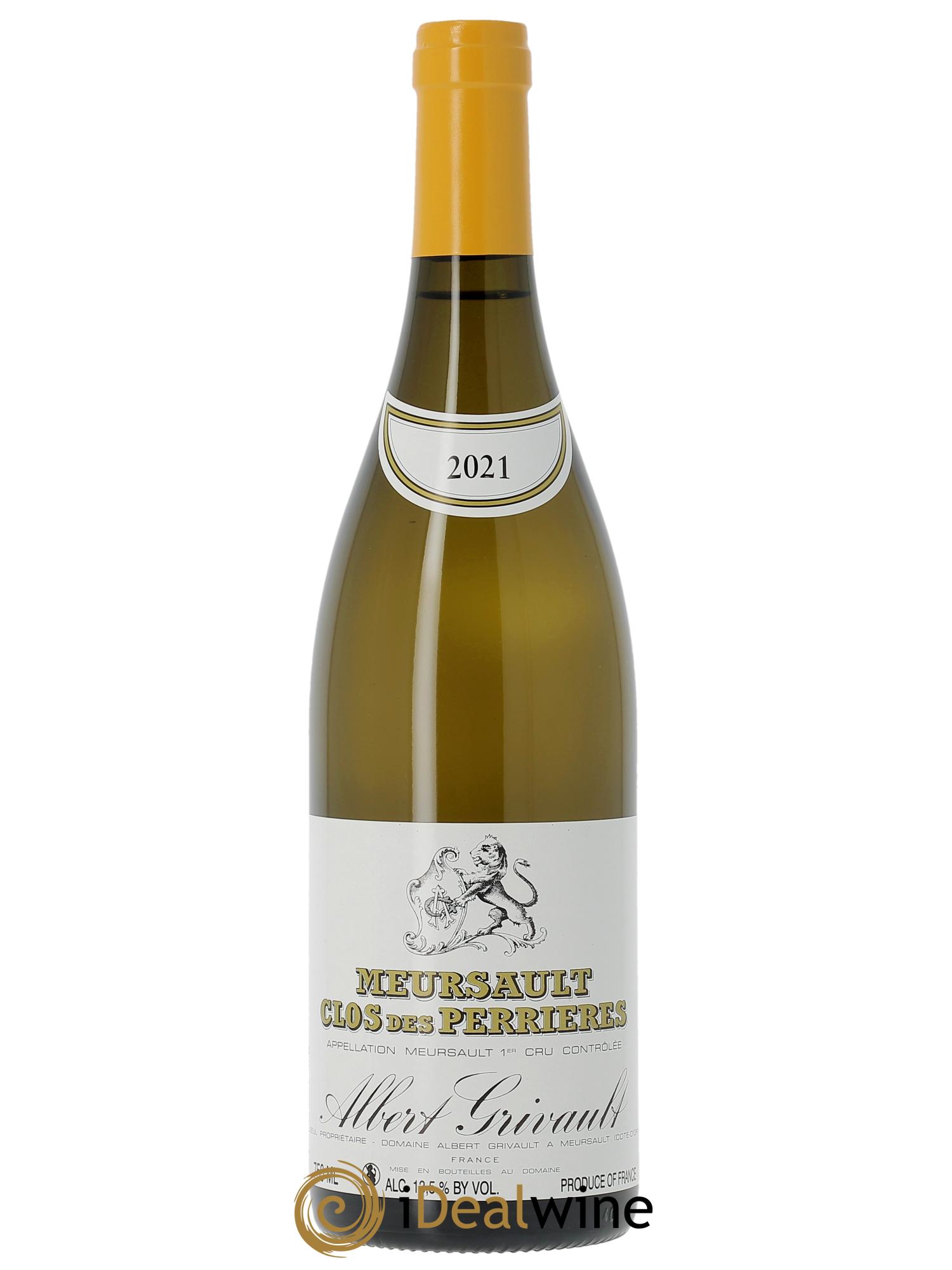 Meursault 1er Cru Clos des Perrières Albert Grivault   2021 - Lotto di 1 bottiglia - 0