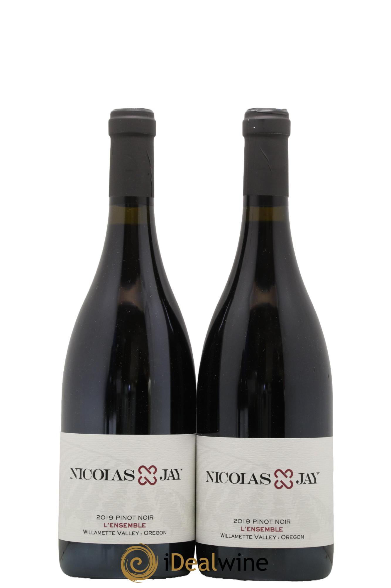 Willamette Valley L'Ensemble Pinot Noir Nicolas Jay 2019 - Lotto di 2 bottiglie - 0