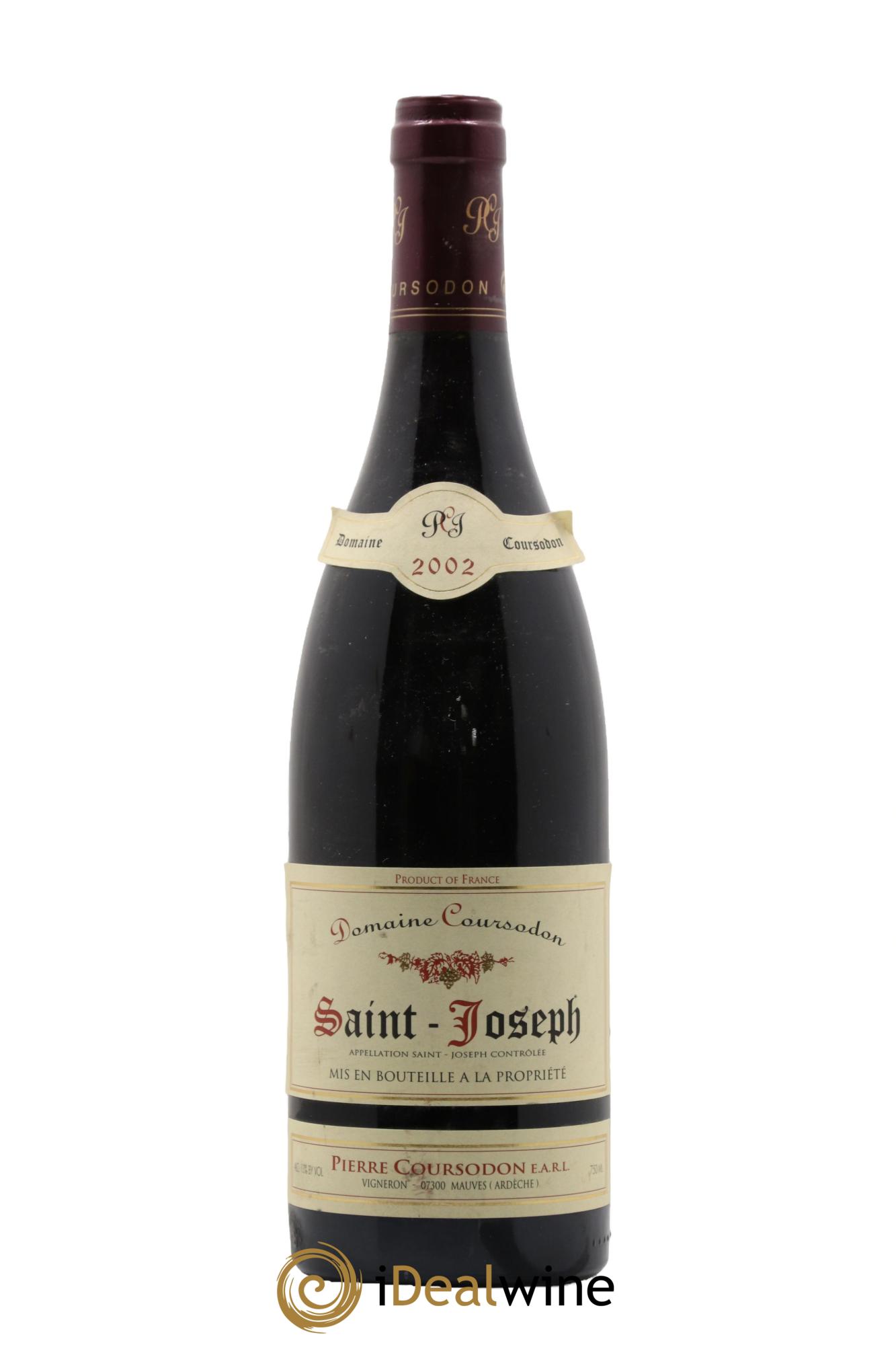 Saint-Joseph Domaine Coursodon 2002 - Lotto di 1 bottiglia - 0