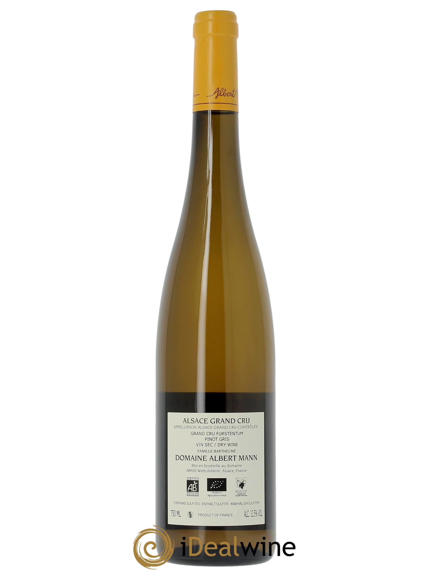 Alsace Pinot Gris Grand Cru Furstentum Albert Mann  2021 - Lotto di 1 bottiglia - 1