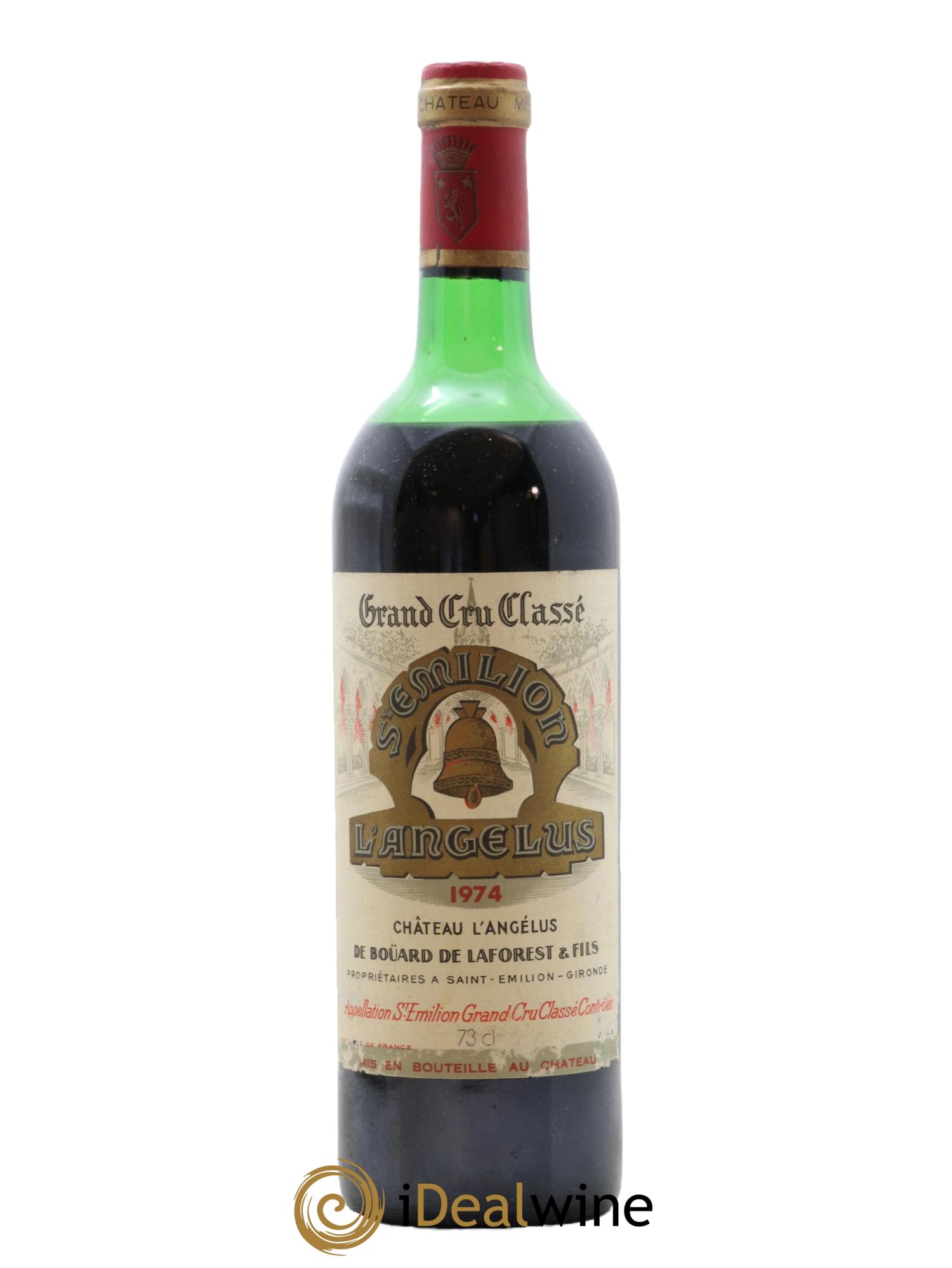 Château Angélus 1er Grand Cru Classé A 1974 - Lot de 1 bouteille - 0