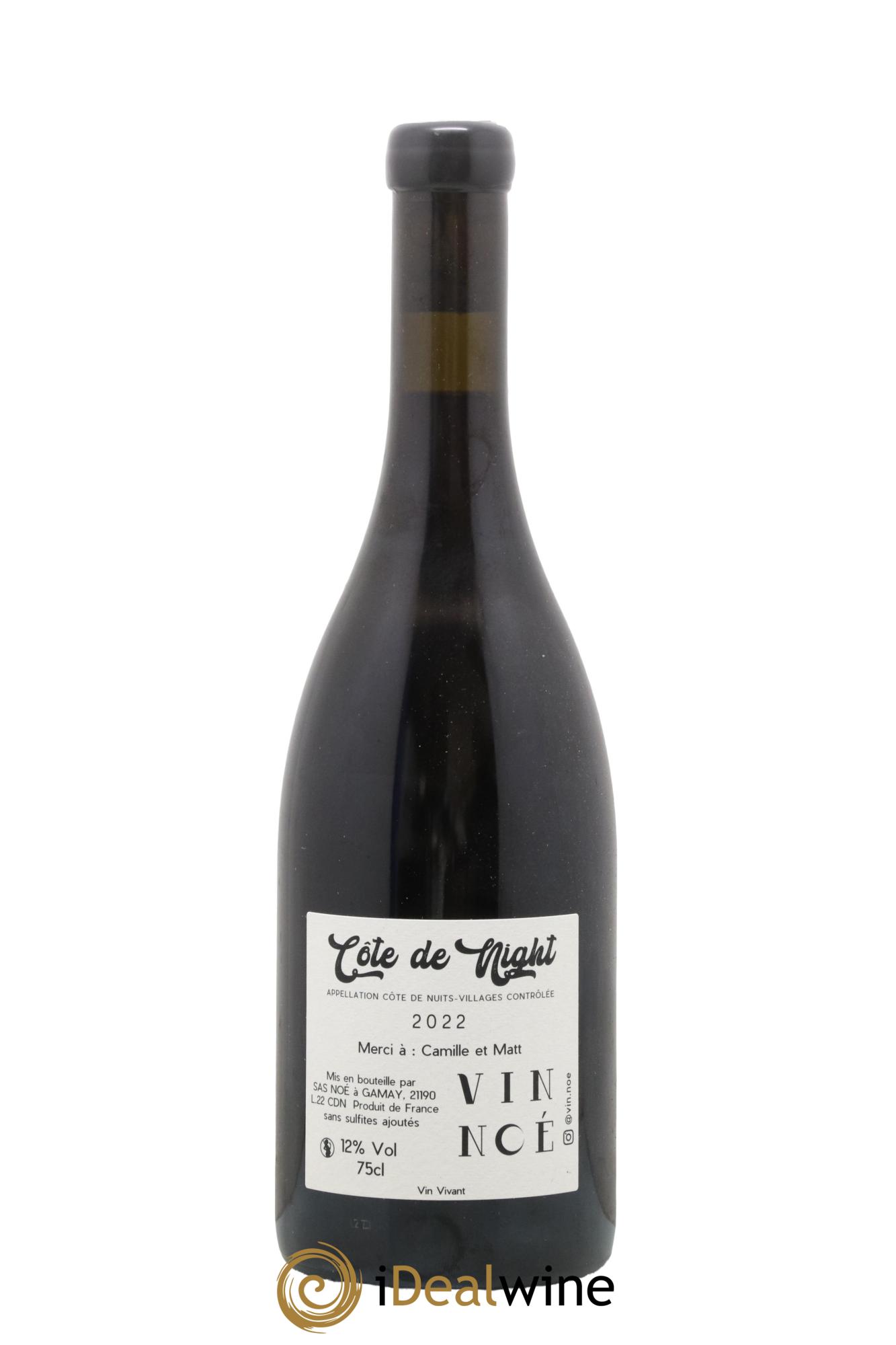 Côte de Nuit Villages Côte de Night Vin Noé 2022 - Posten von 1 Flasche - 1