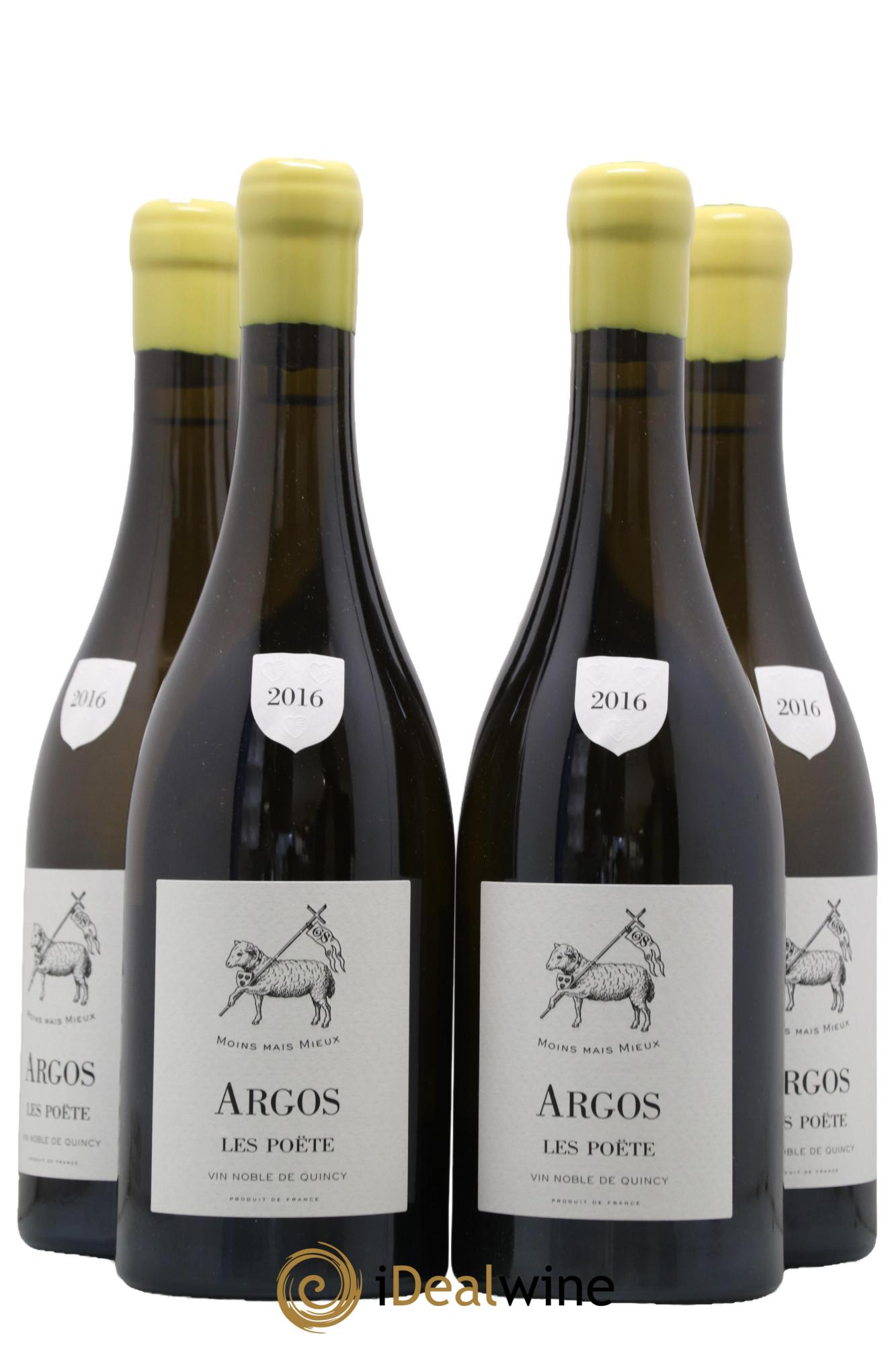 Vin de France (anciennement Quincy) Argos Les Poëte 2016 - Lot de 4 bouteilles - 0