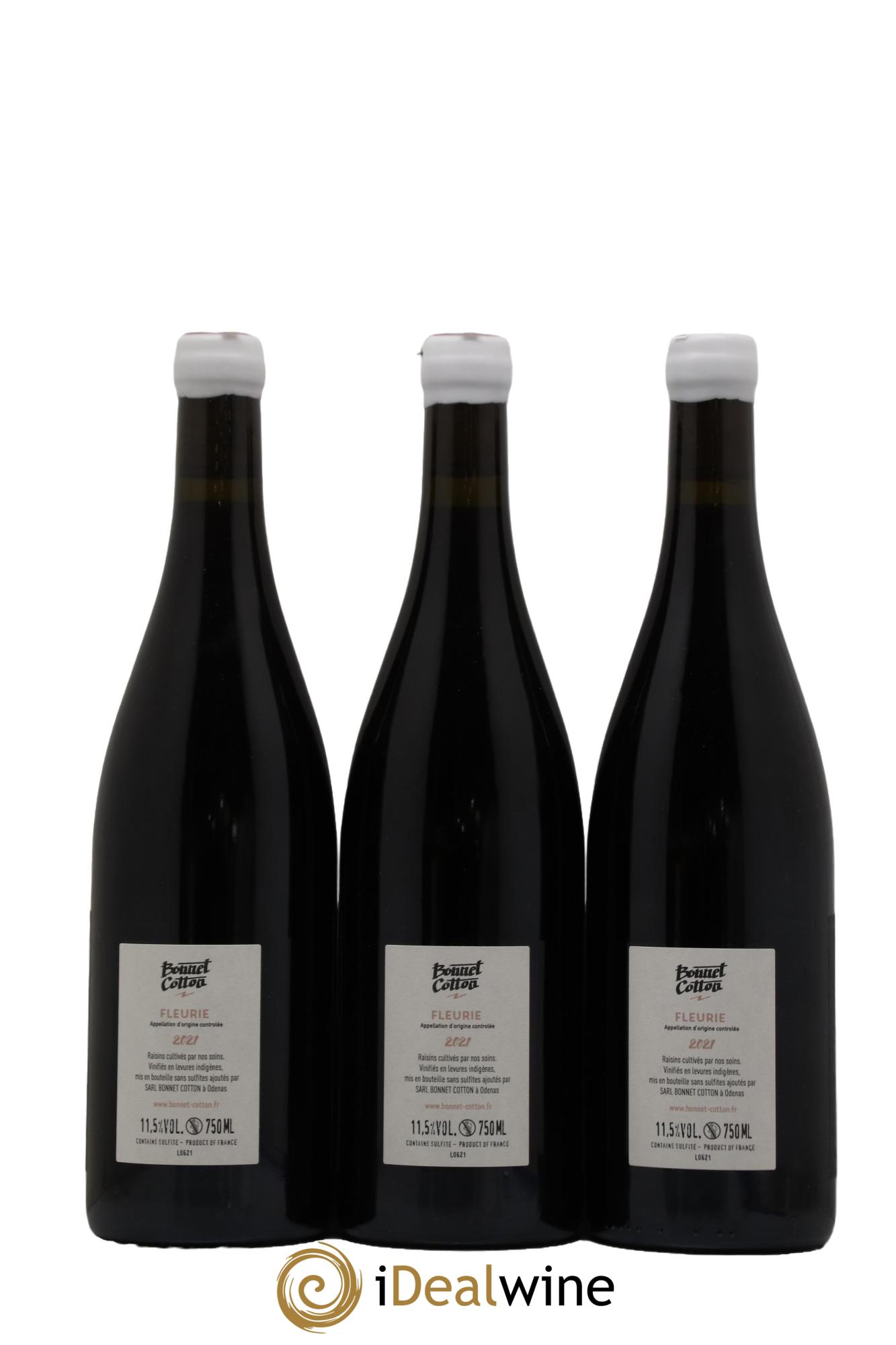 Fleurie Poncié Bonnet-Cotton (Domaine)  2021 - Lot of 3 bottles - 1