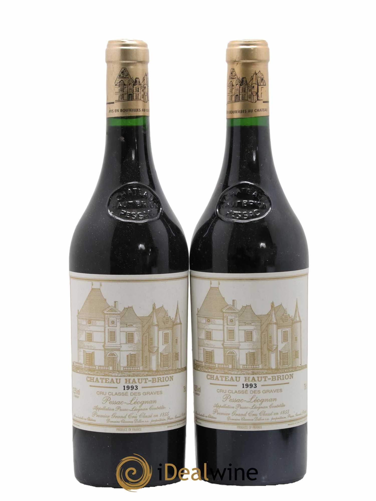 Château Haut Brion 1er Grand Cru Classé 1993 - Lotto di 2 bottiglie - 0