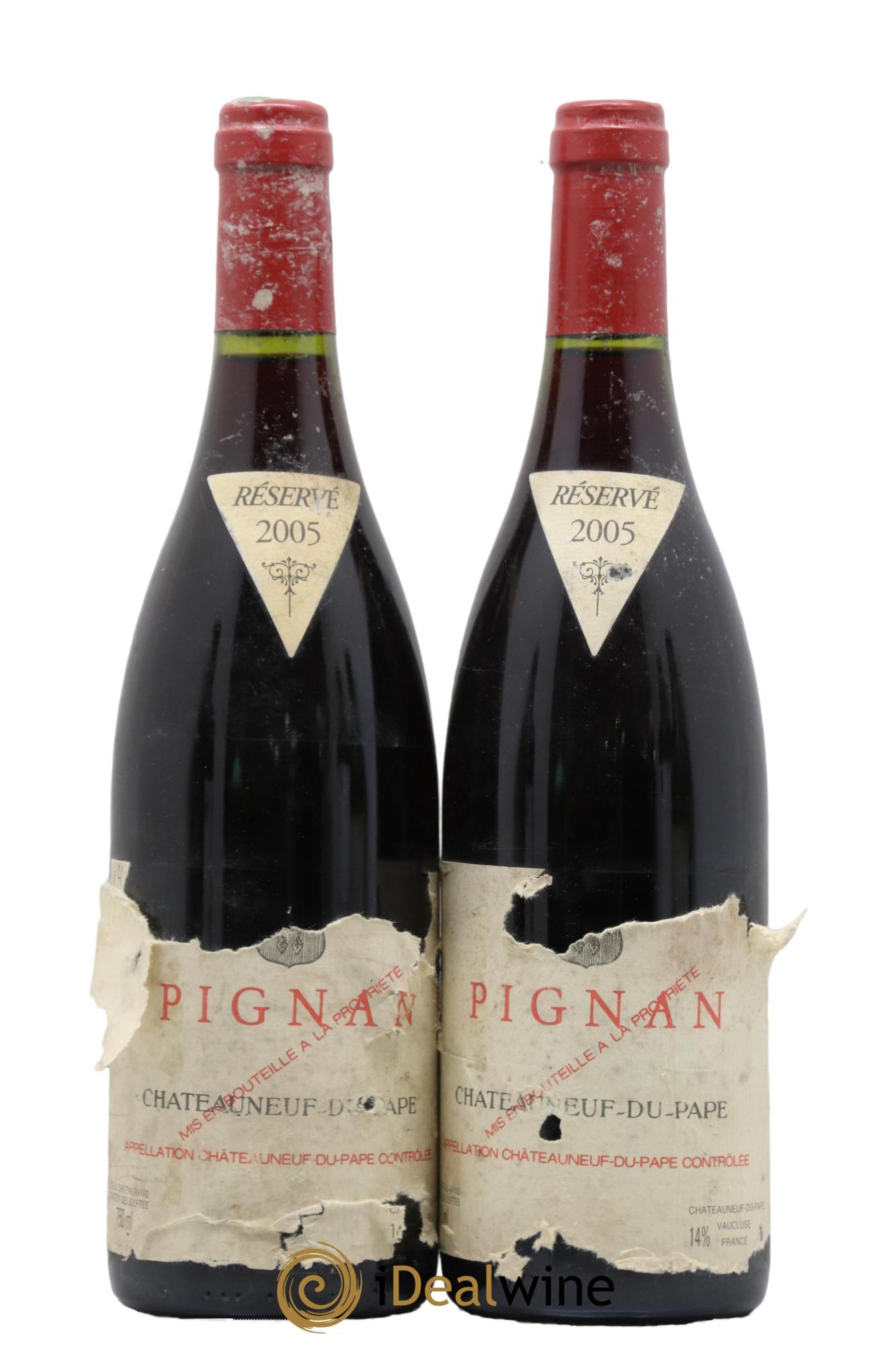 Châteauneuf-du-Pape Pignan Emmanuel Reynaud 2005 - Lot de 2 bouteilles - 0