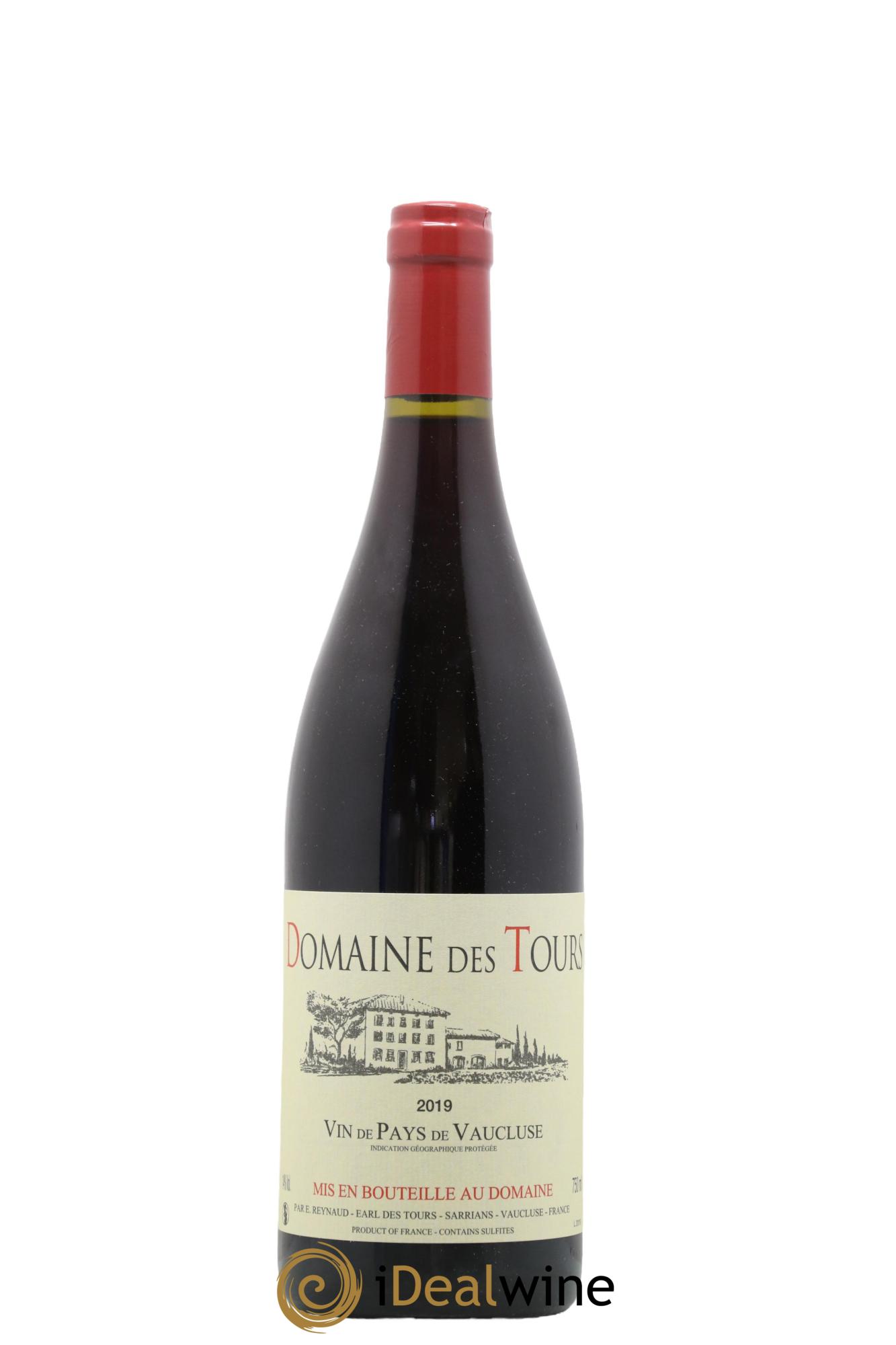 IGP Vaucluse (Vin de Pays de Vaucluse) Domaine des Tours Emmanuel Reynaud 2019 - Lot de 1 bouteille - 0