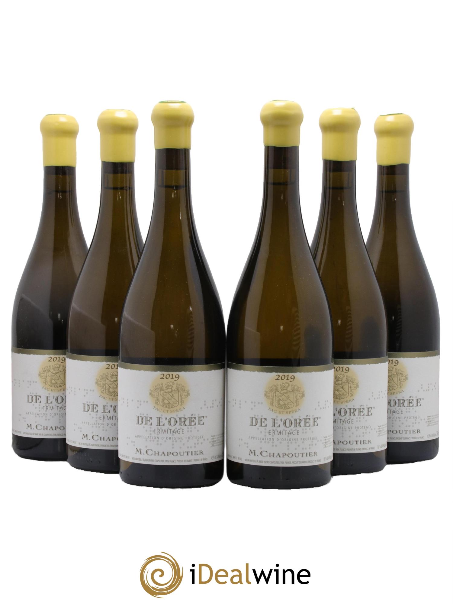 Hermitage Ermitage de l'Orée Chapoutier 2019 - Posten von 6 Flaschen - 0