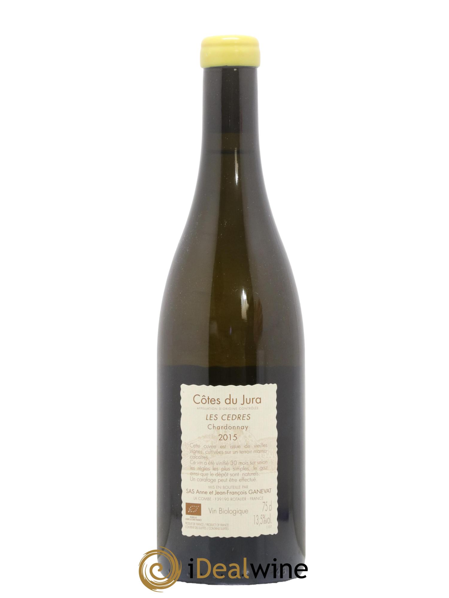 Vin de France (anciennement Côtes du Jura) Les Cèdres Anne et Jean François Ganevat 2015 - Lot de 1 bouteille - 1