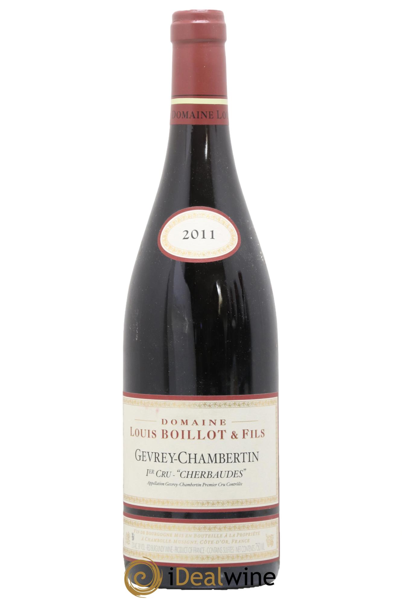 Gevrey-Chambertin 1er Cru Les Cherbaudes Louis Boillot et Fils 2011 - Lotto di 1 bottiglia - 0