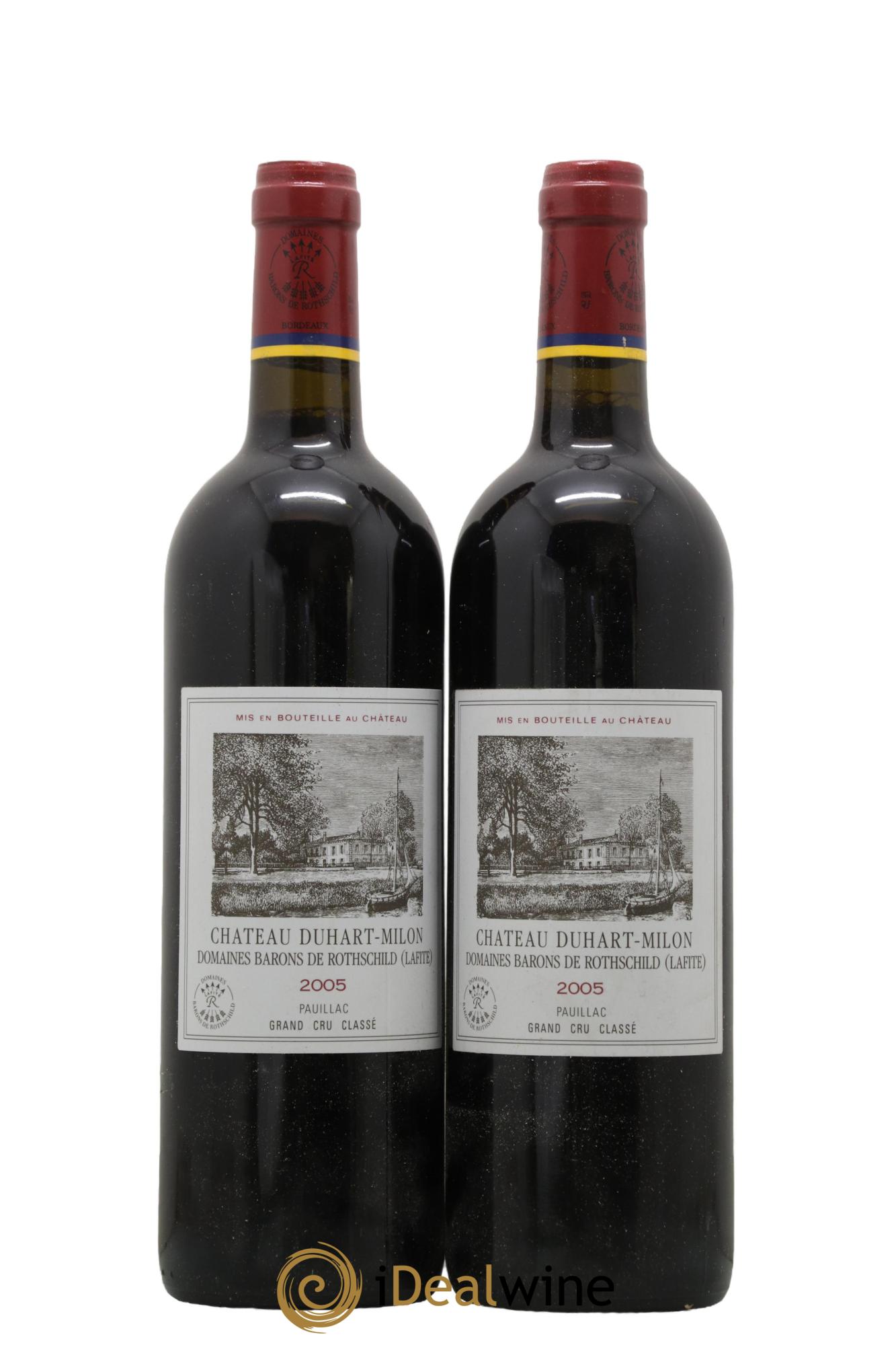 Château Duhart-Milon 4ème Grand Cru Classé 2005 - Posten von 2 Flaschen - 0