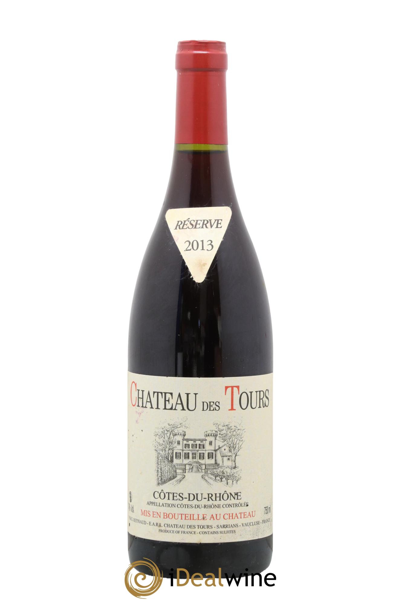 Côtes du Rhône Château des Tours Emmanuel Reynaud 2013 - Lot de 1 bouteille - 0