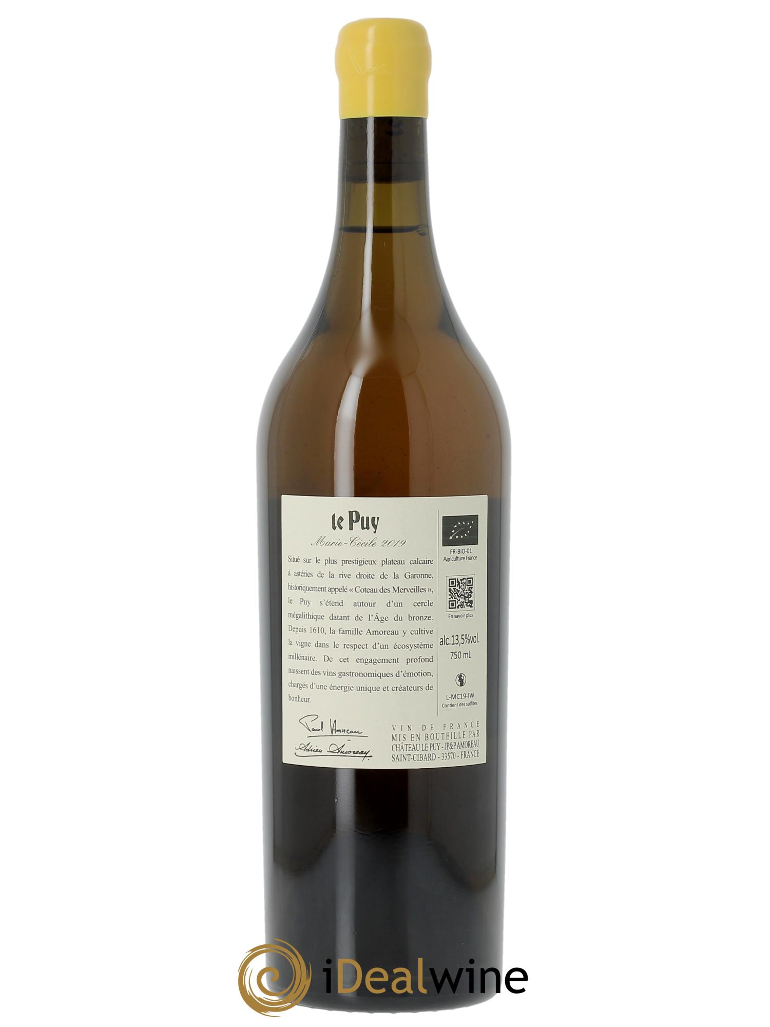 Le Puy - Marie-Cécile   2019 - Lot de 1 bouteille - 1