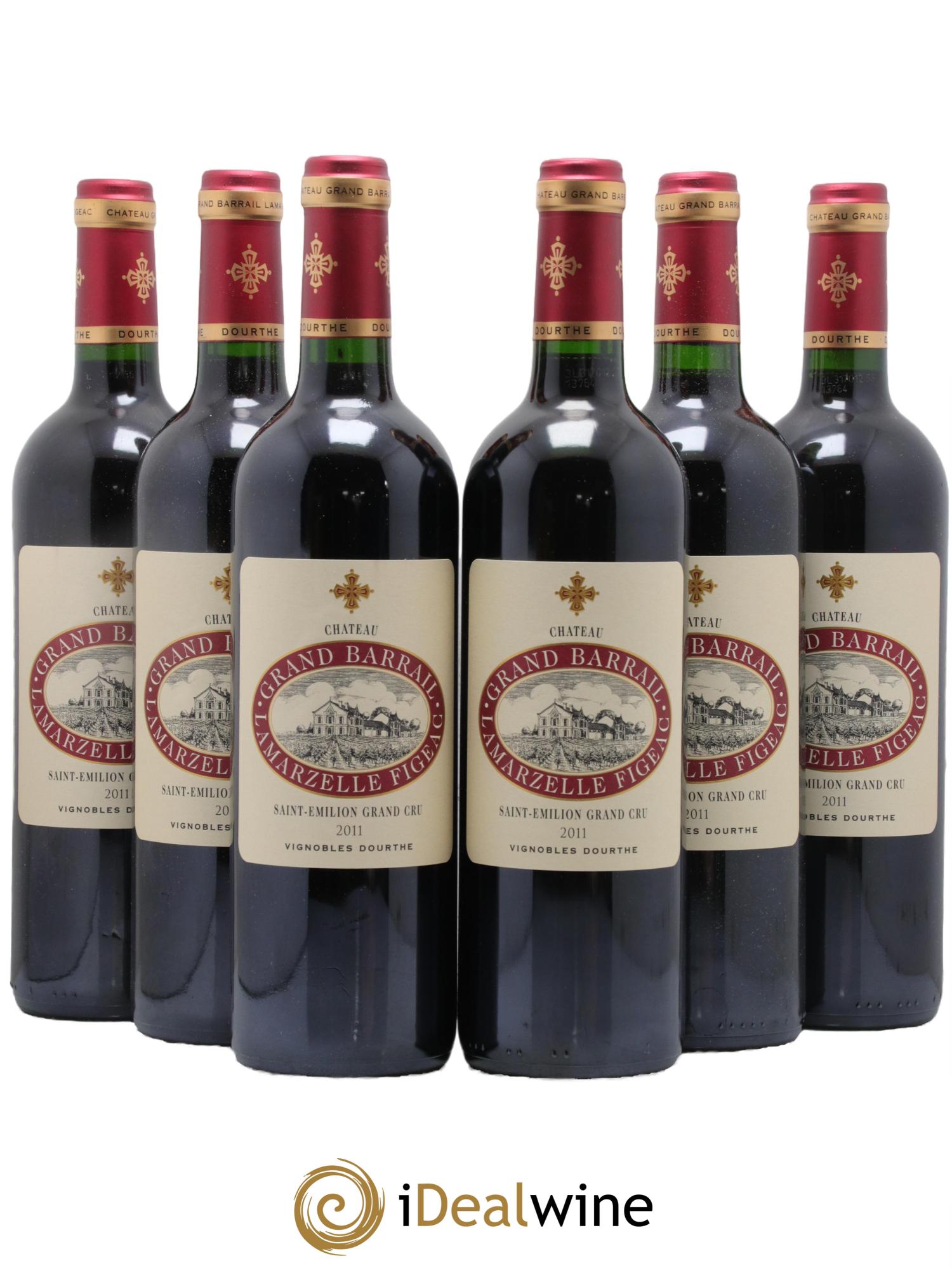 Château Grand Barrail Lamarzelle Figeac Grand Cru Classé 2011 - Lot de 6 bouteilles - 0