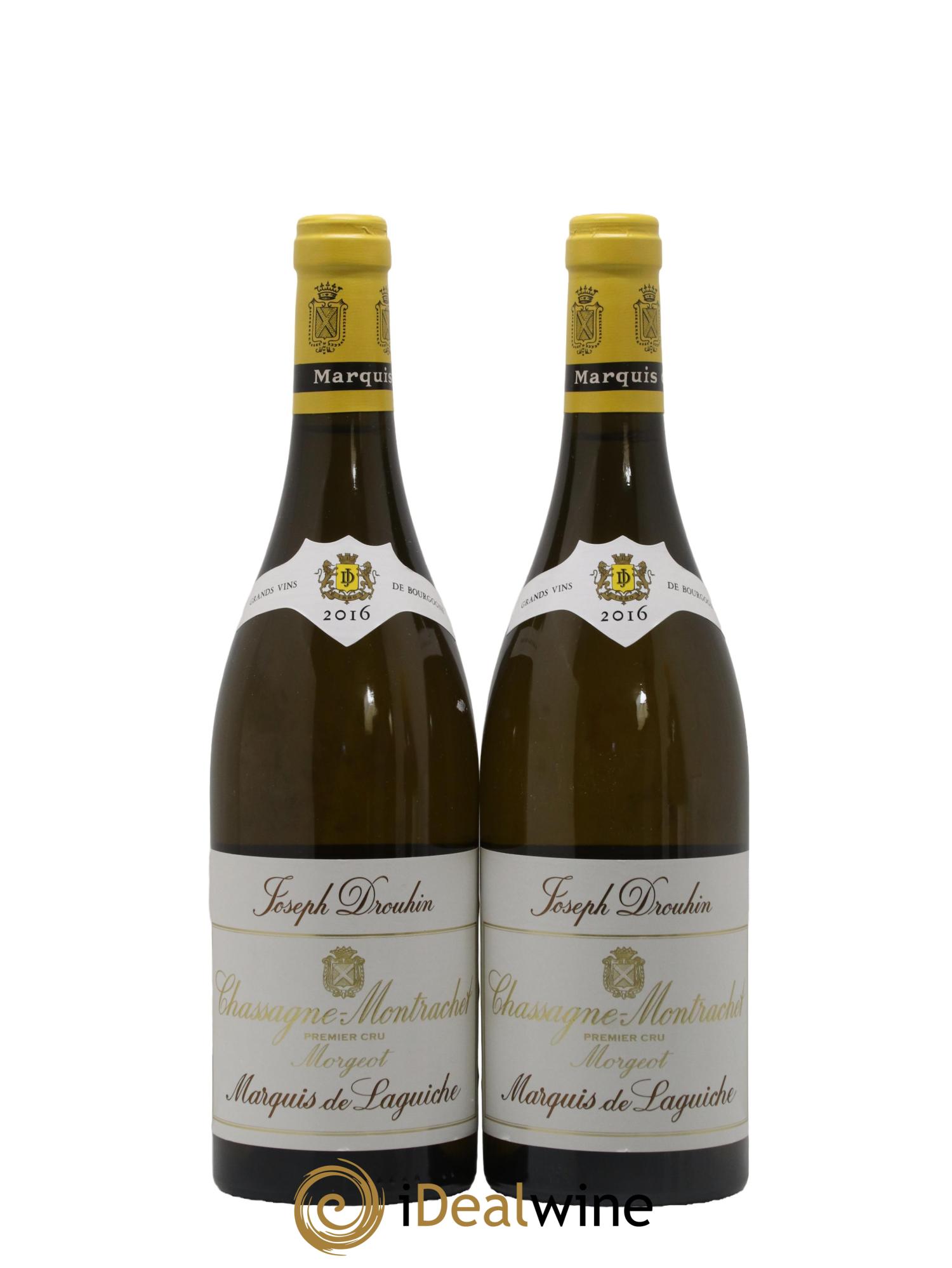 Chassagne-Montrachet 1er Cru Morgeot - Marquis de Laguiche Joseph Drouhin 2016 - Posten von 2 Flaschen - 0