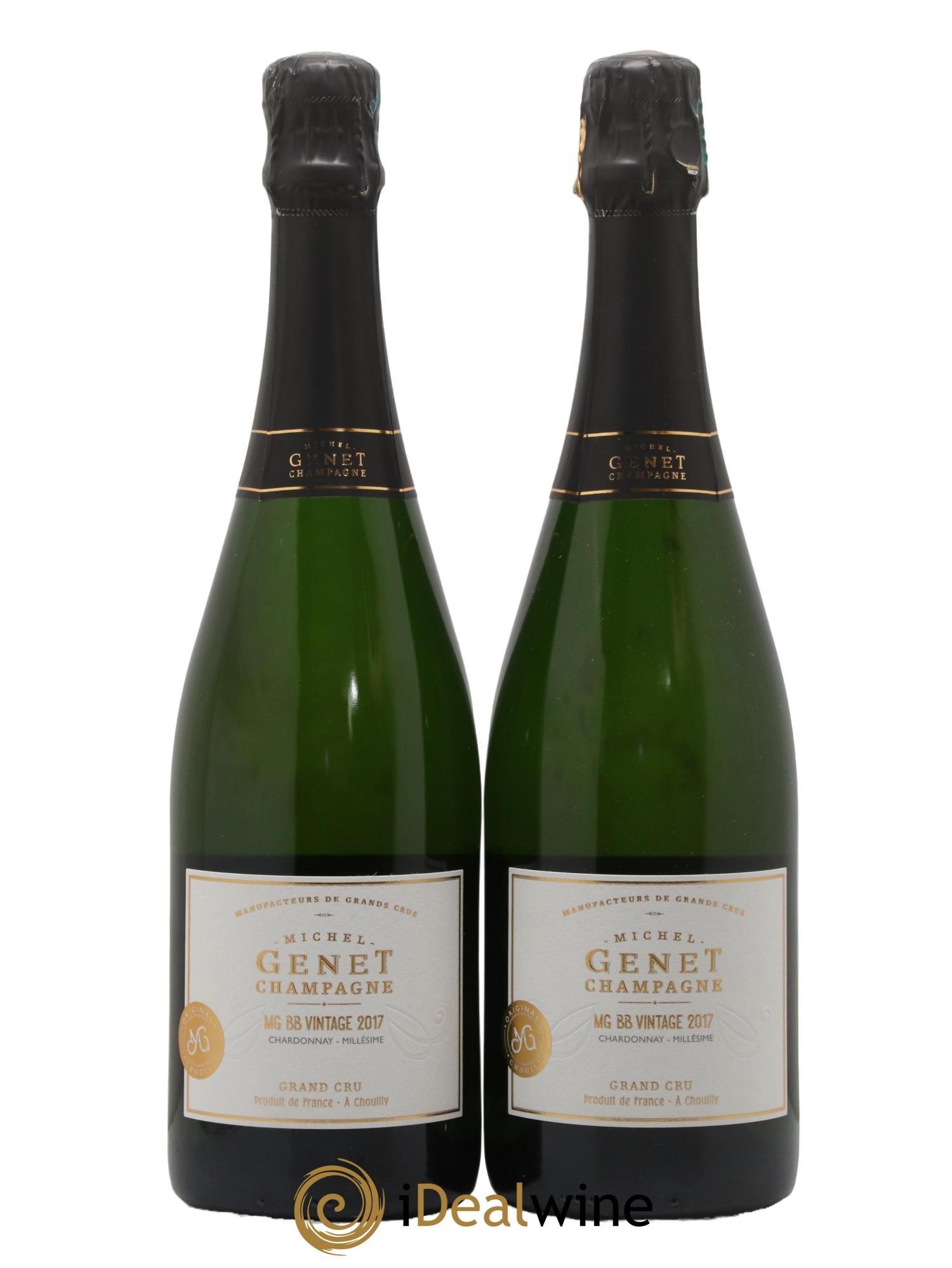 Champagne Grand Cru Blanc de Blancs Maison Michel Genet 2017 - Lot of 2 bottles - 0