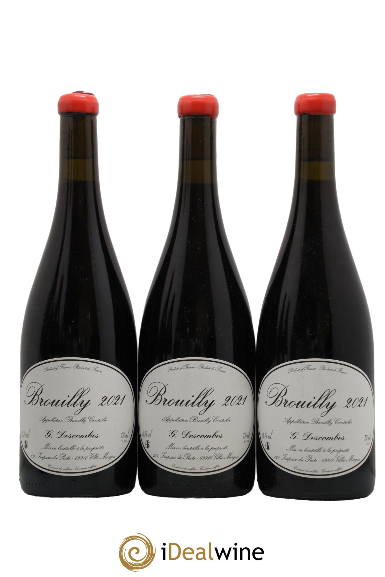 Brouilly Vieilles vignes Georges Descombes (Domaine) 2021 - Lotto di 3 bottiglie - 0