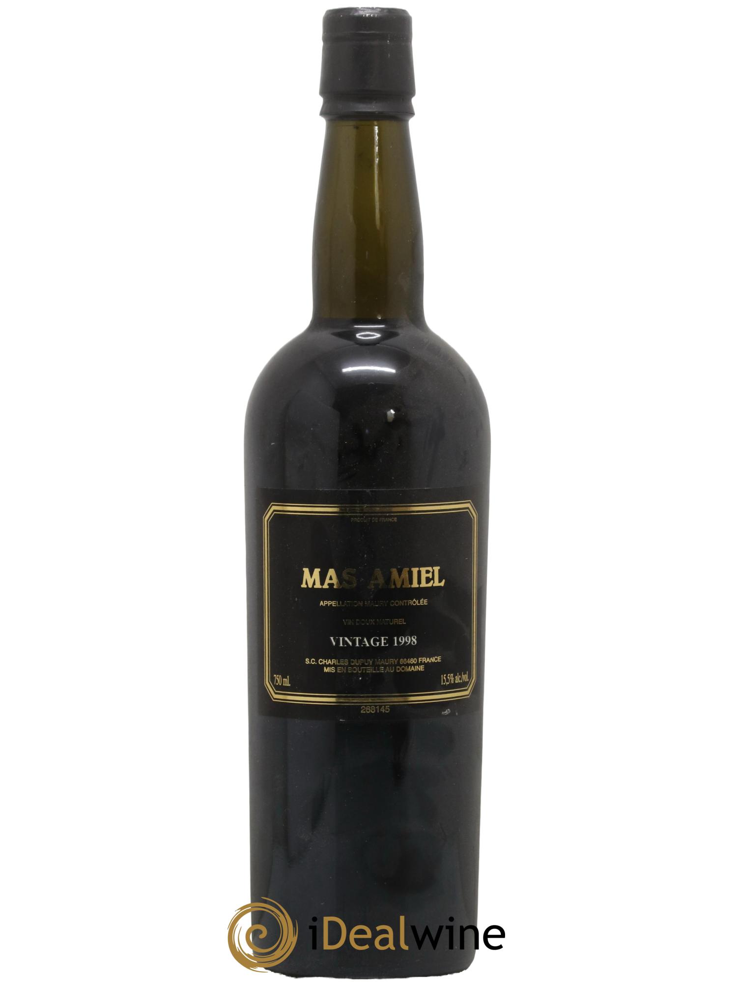 Maury Mas Amiel Vintage 1998 - Lotto di 1 bottiglia - 0