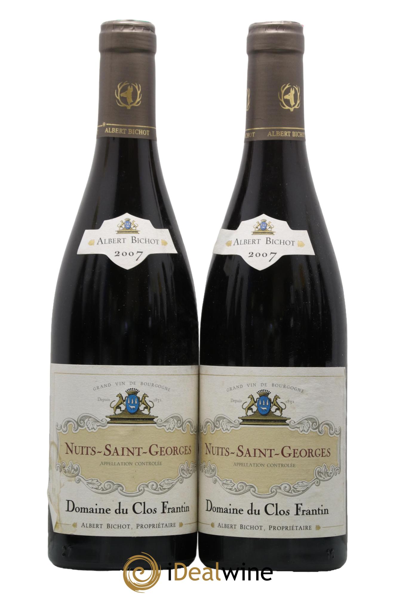 Nuits Saint-Georges Clos Frantin - Albert Bichot 2007 - Lot of 2 bottles - 0