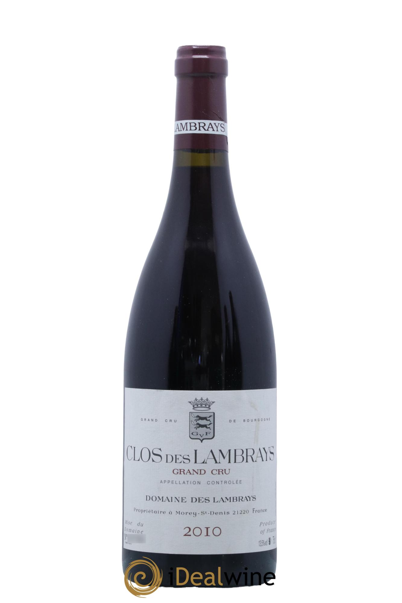 Clos des Lambrays Grand Cru Domaine des Lambrays 2010 - Posten von 1 Flasche - 0