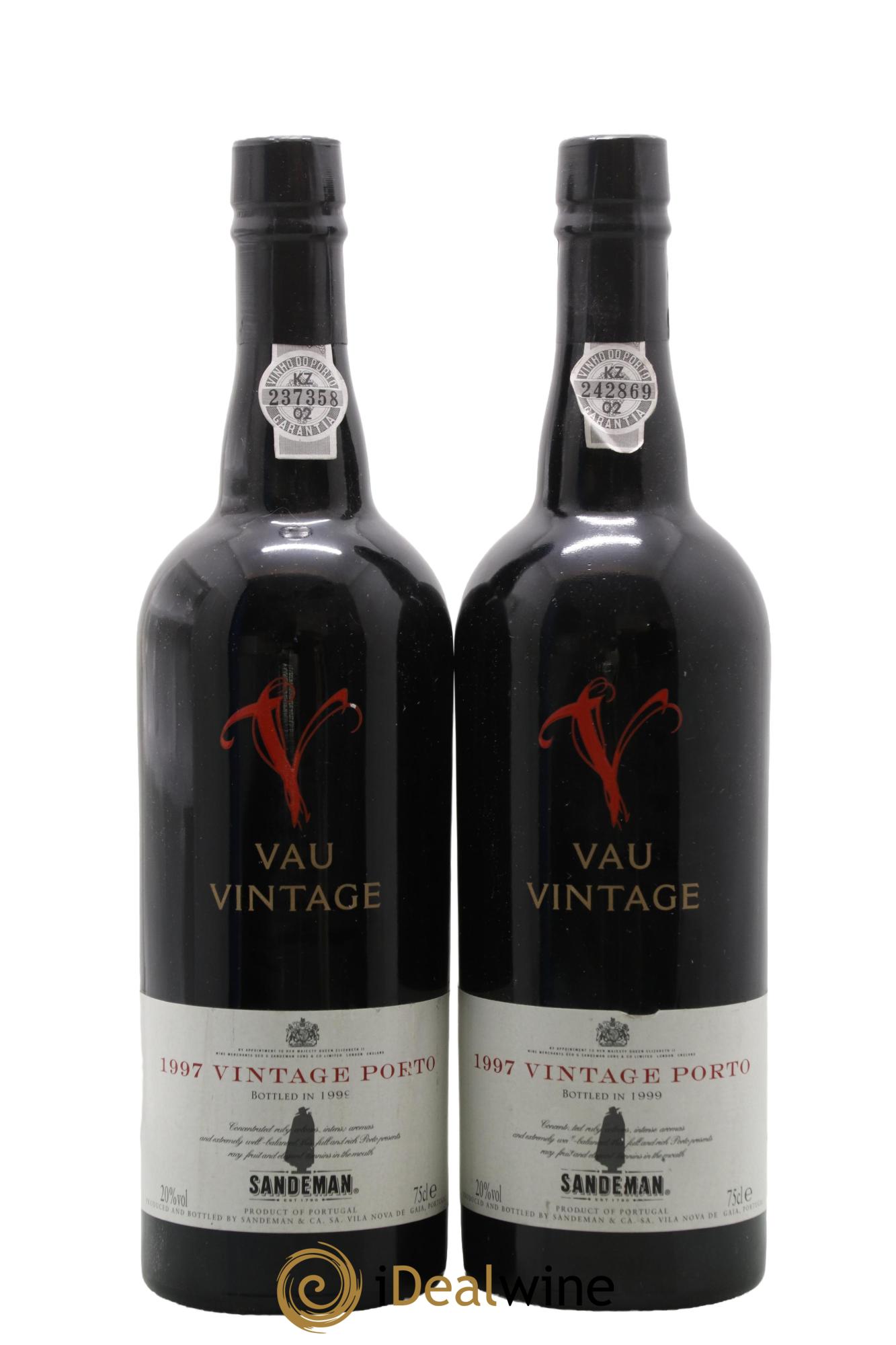 Porto Sandeman Vintage Port 1997 - Lotto di 2 bottiglie - 0