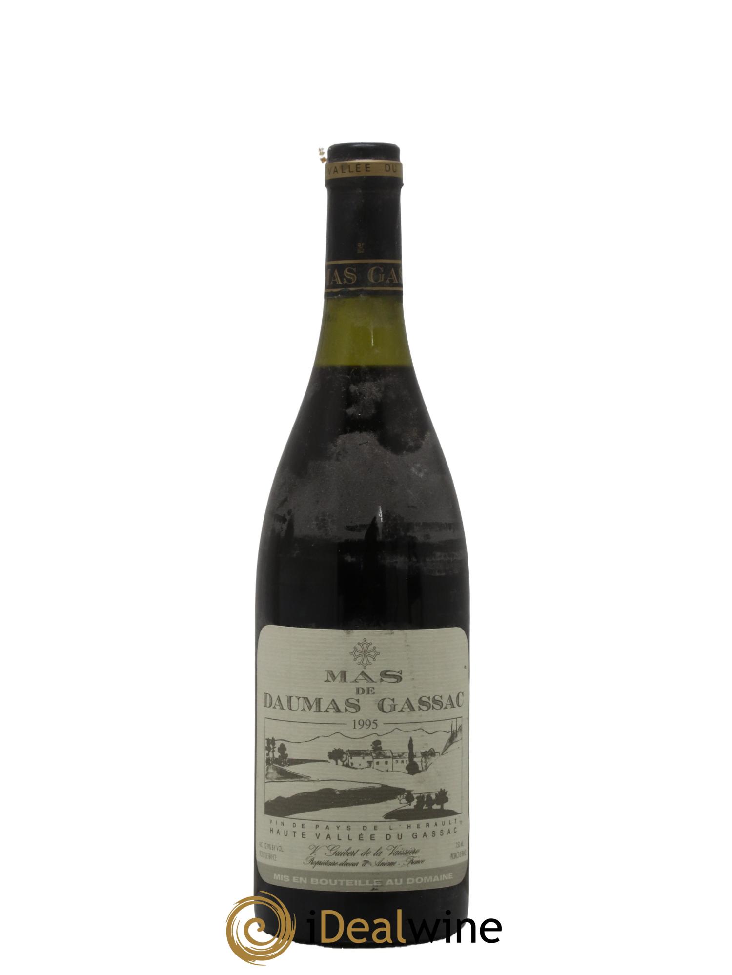 IGP St Guilhem-le-Désert - Cité d'Aniane Mas Daumas Gassac Famille Guibert de La Vaissière 1995 - Lot of 1 bottle - 0