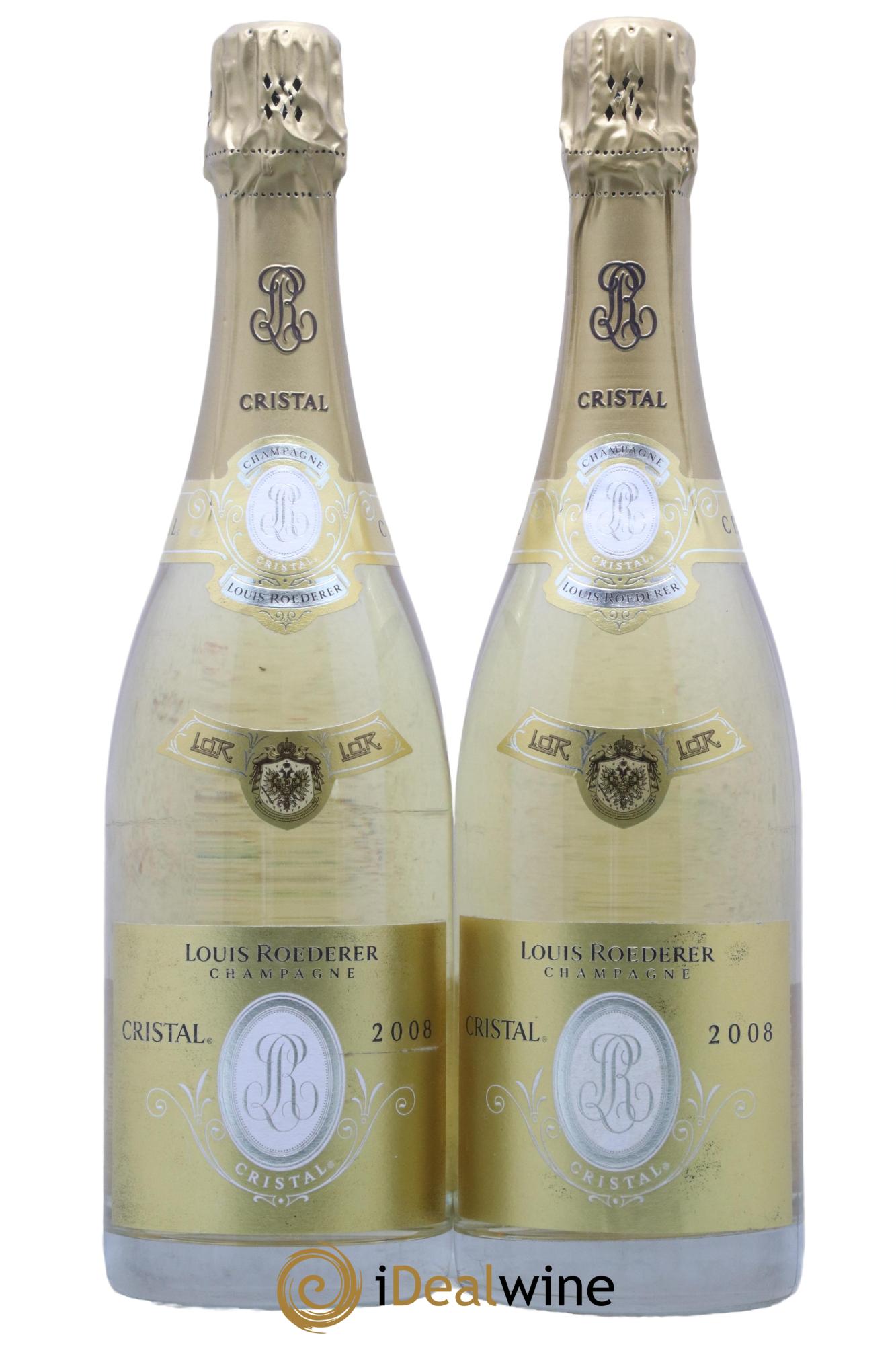 Cristal Louis Roederer 2008 - Lotto di 2 bottiglie - 0