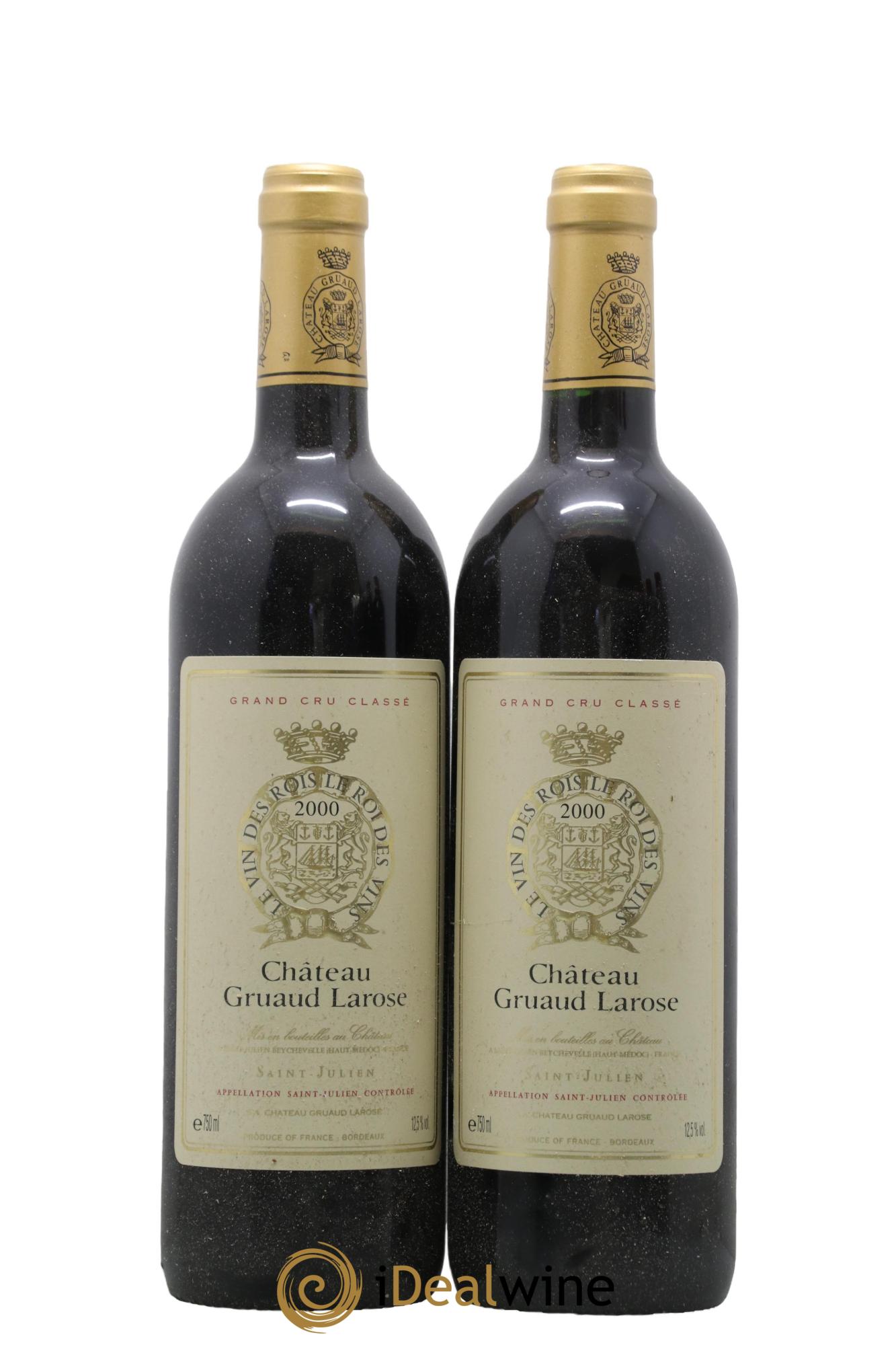 Château Gruaud Larose 2ème Grand Cru Classé 2000 - Lotto di 2 bottiglie - 0