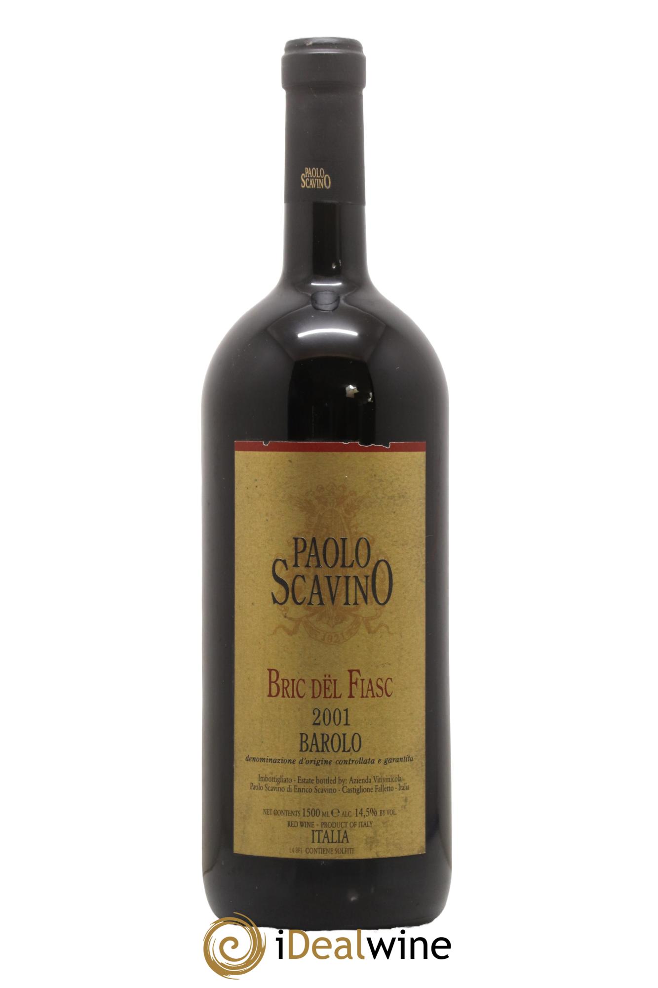 Barolo DOCG Bric del Fiasc Paolo Scavino  2001 - Lotto di 1 magnum - 0