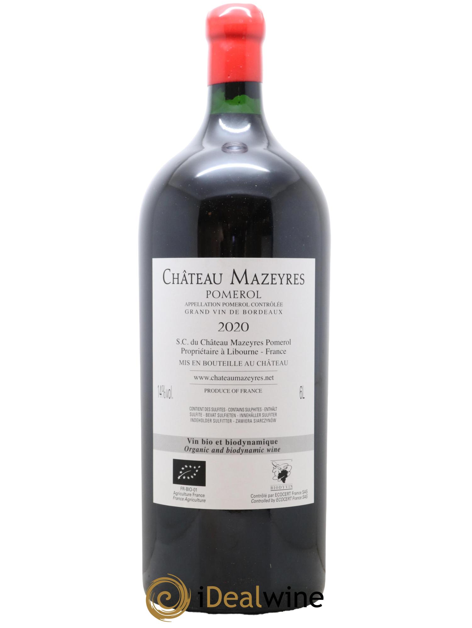 Château Mazeyres  2020 - Lotto di 1 mathusalem - 1