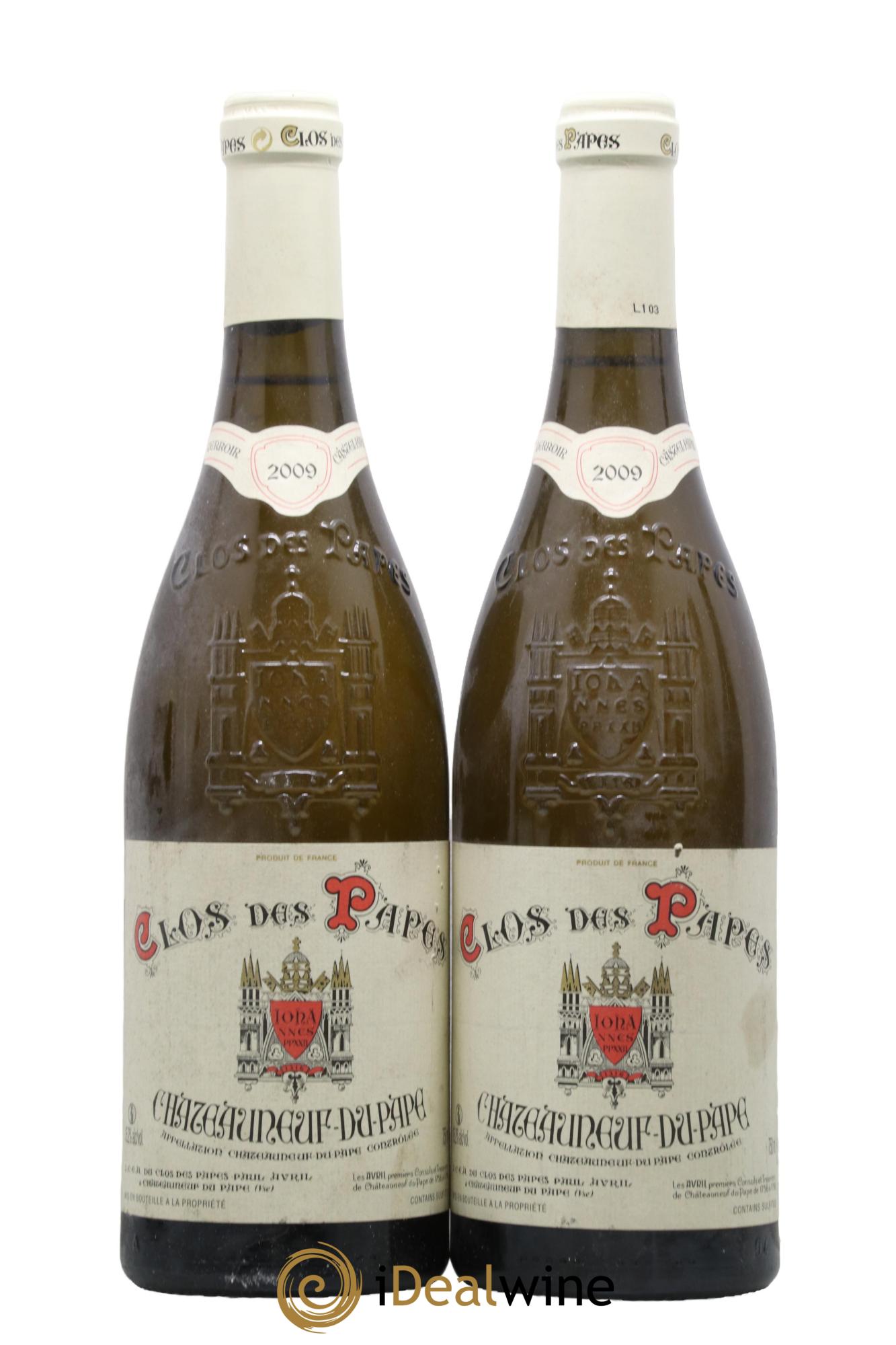 Châteauneuf-du-Pape Clos des Papes - Paul Avril 2009 - Lotto di 2 bottiglie - 0