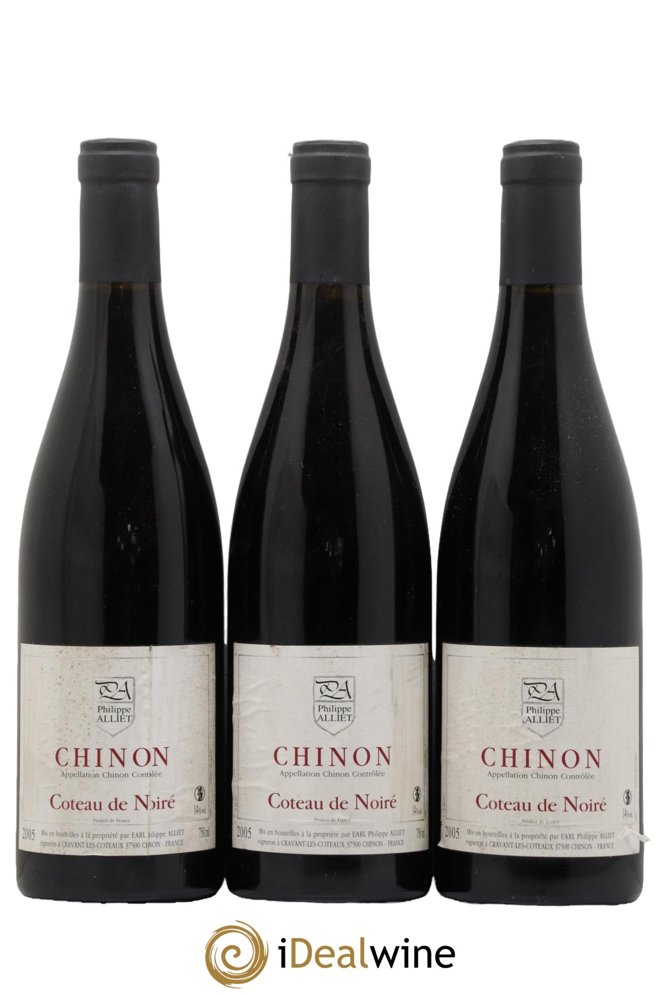 Chinon Coteau de Noiré Philippe Alliet 2005 - Posten von 3 Flaschen - 0