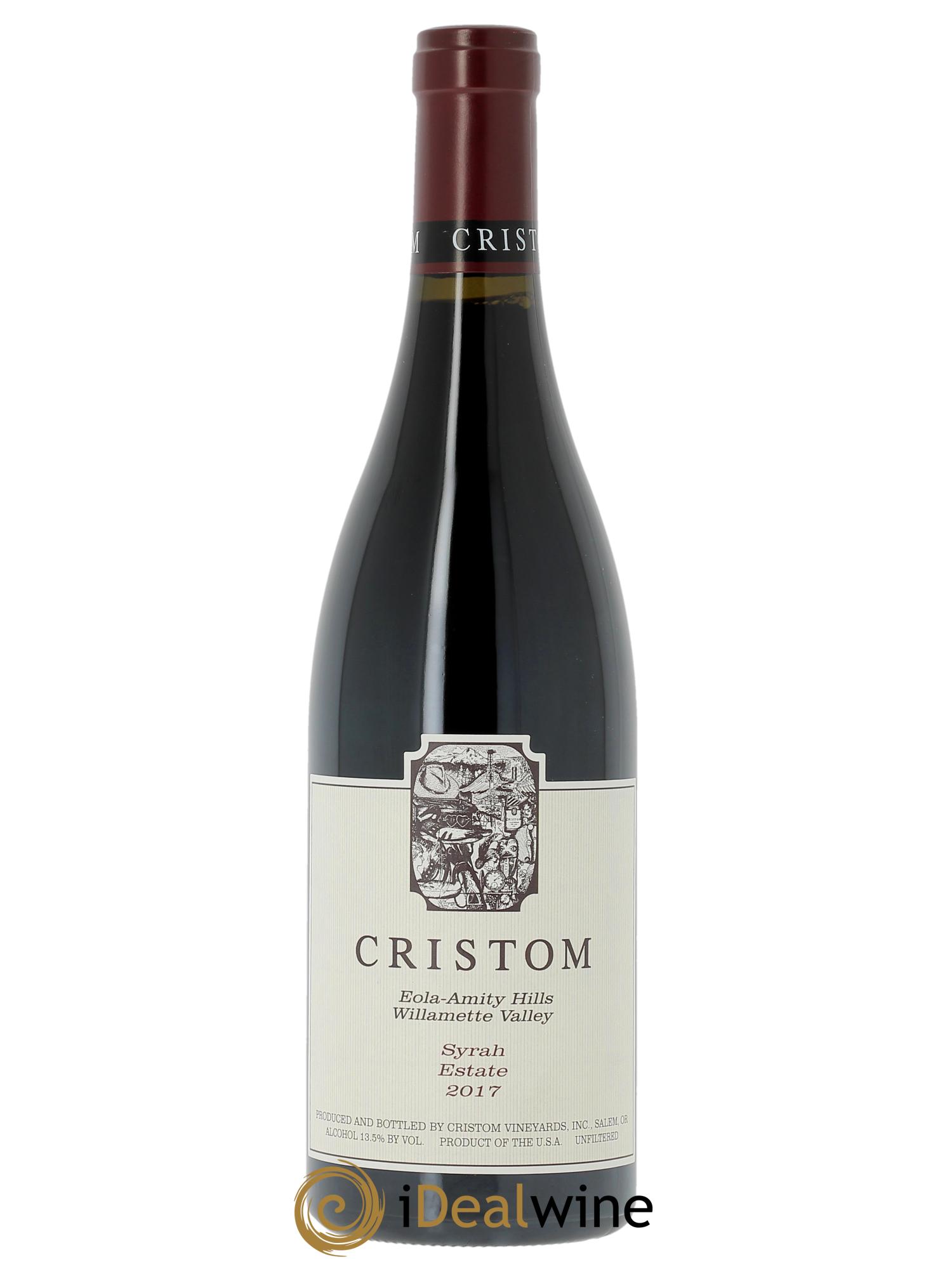 Willamette Valley Estate Syrah Cristom Vineyards  2017 - Lotto di 1 bottiglia - 0