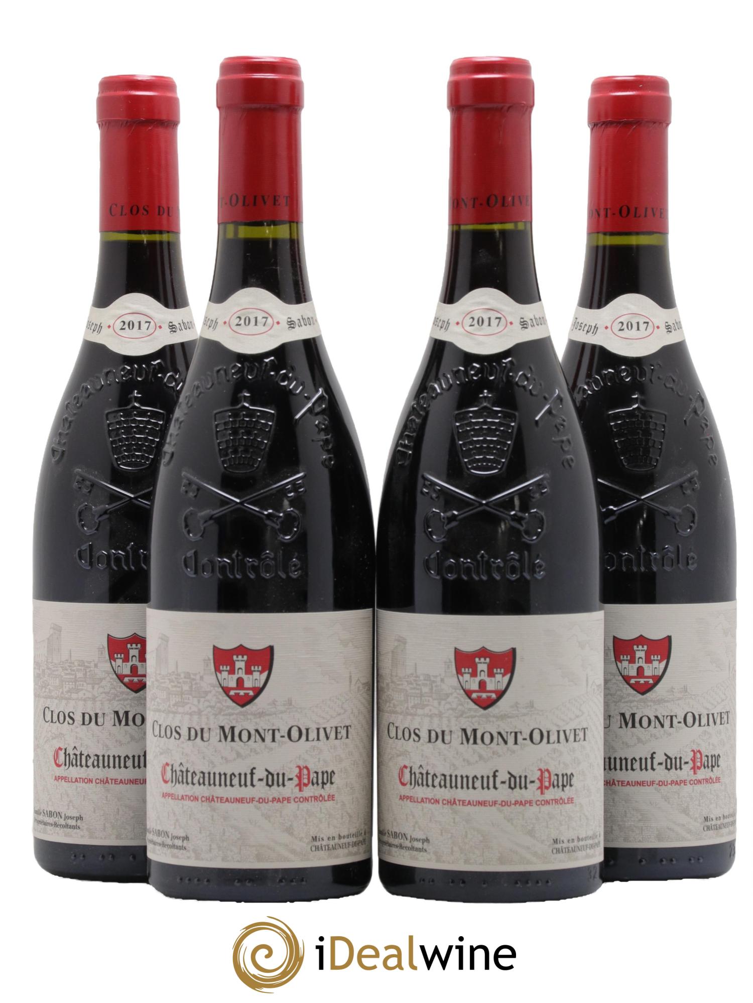 Châteauneuf-du-Pape Clos du Mont-Olivet 2017 - Lot of 4 bottles - 0