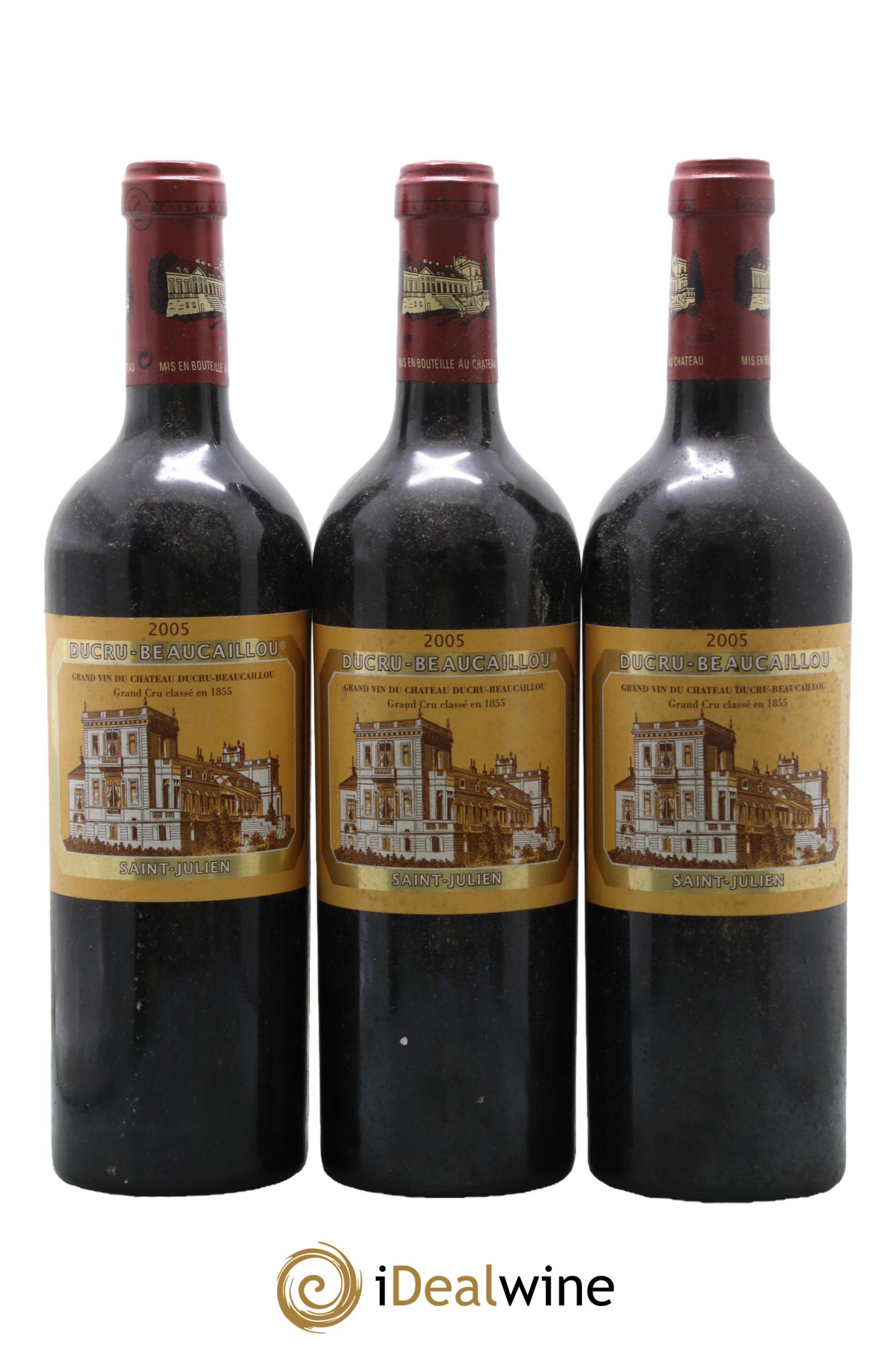 Château Ducru Beaucaillou 2ème Grand Cru Classé 2005 - Posten von 3 Flaschen - 0